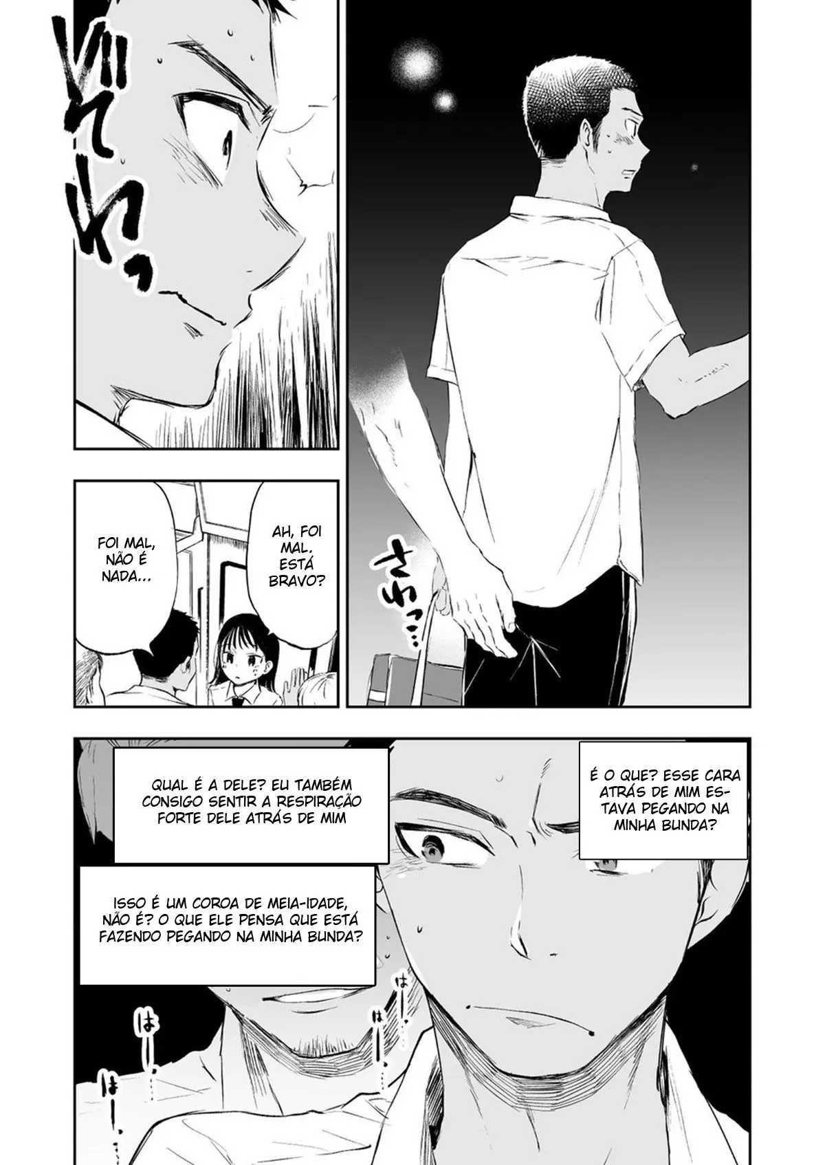 A História de um irmão mais velho que queria proteger a sua irmãzinha de um molestador no trem, mas ele quem foi molestado. Hentai – Página 7