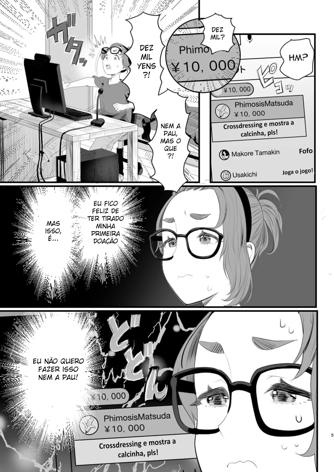 Acabei Sendo Enganado Com Doações Enquanto Fazia Uma Live Como Uma Trap Hentai – Página 5