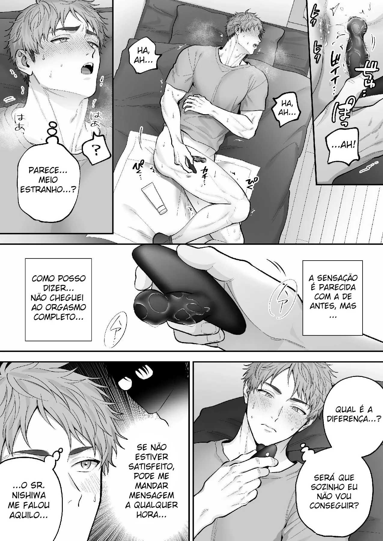 Ao-kun se Apaixona Pelo Pau ~ Hétero Buscando Aprovação Posta um Vídeo com Vibrador e Se Vicia Hentai – Página 10