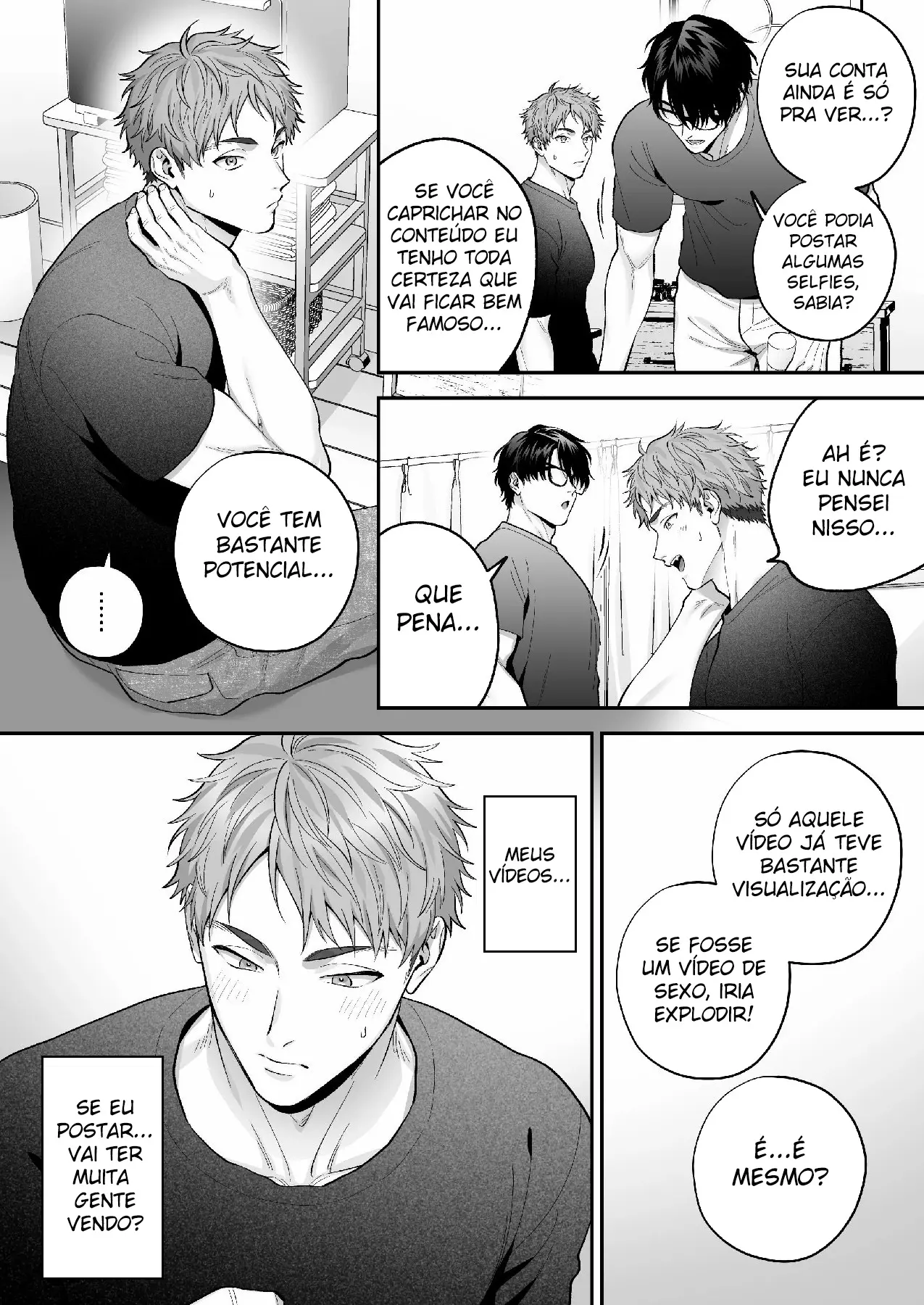 Ao-kun se Apaixona Pelo Pau ~ Hétero Buscando Aprovação Posta um Vídeo com Vibrador e Se Vicia Hentai – Página 16