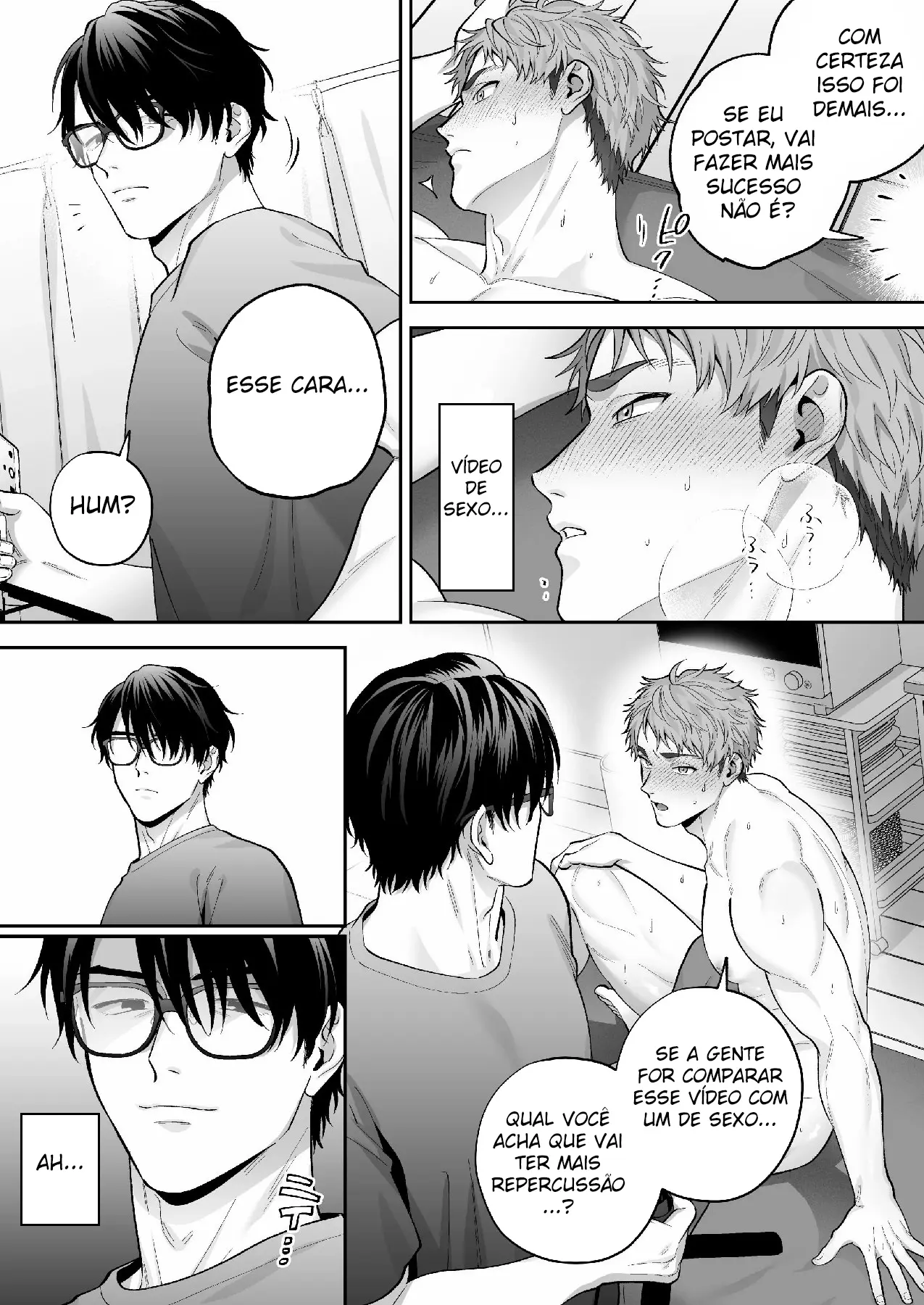 Ao-kun se Apaixona Pelo Pau ~ Hétero Buscando Aprovação Posta um Vídeo com Vibrador e Se Vicia Hentai – Página 33