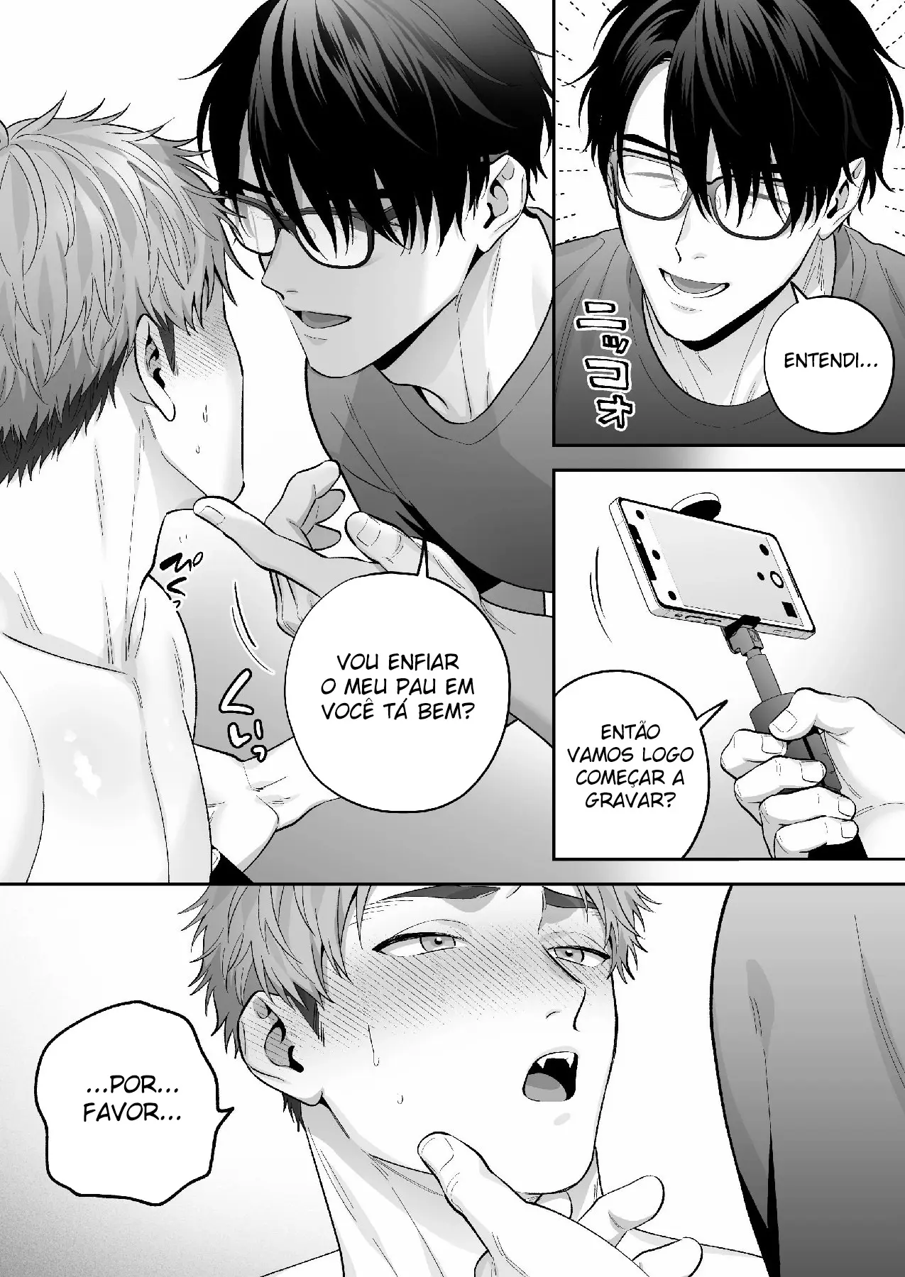 Ao-kun se Apaixona Pelo Pau ~ Hétero Buscando Aprovação Posta um Vídeo com Vibrador e Se Vicia Hentai – Página 35