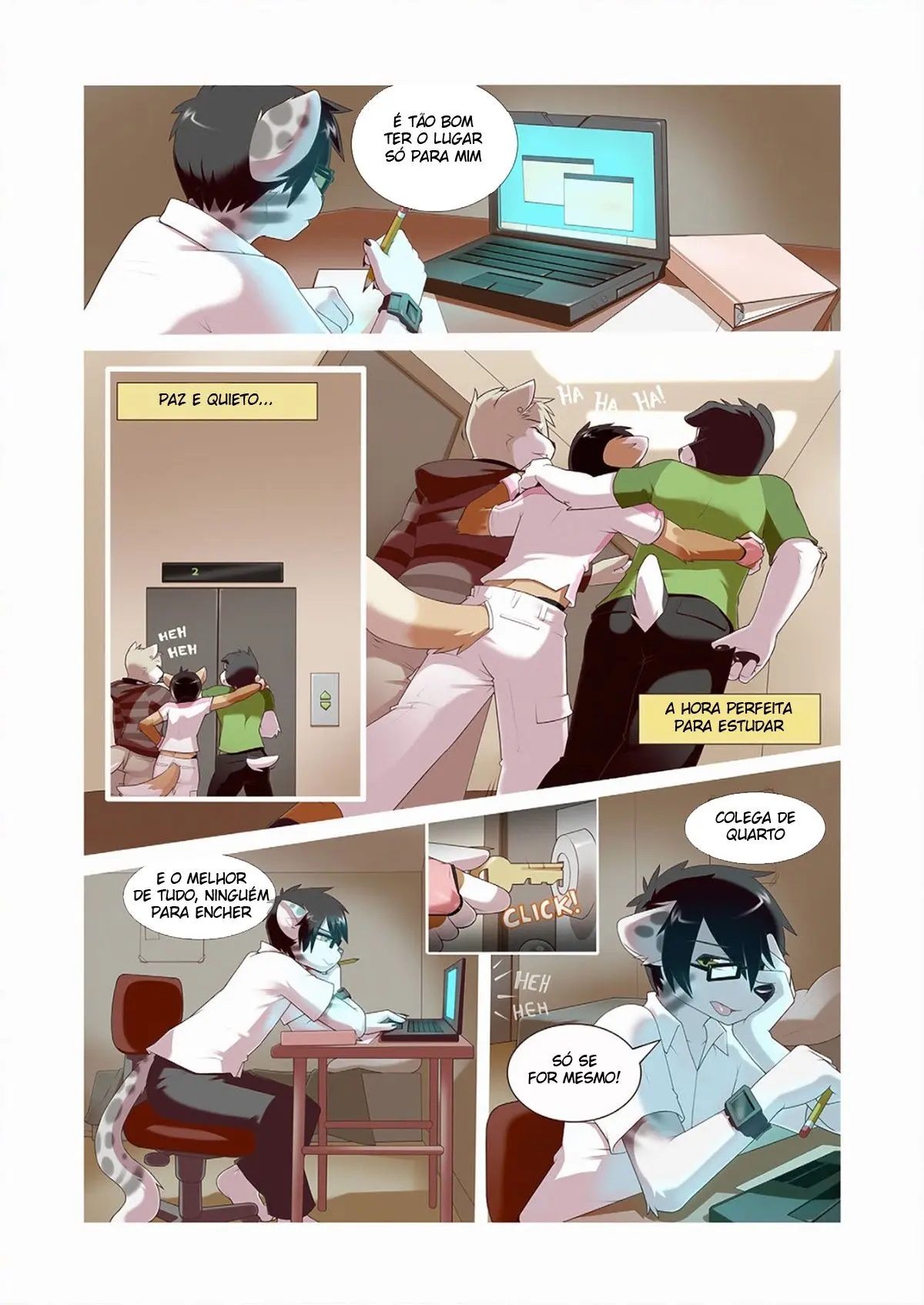 Aquecimento Entre Colegas de Quarto Hentai – Página 2