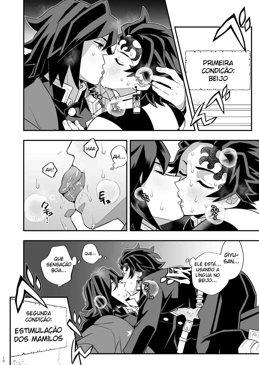 Arco do Castelo Infinito ~ Tanjiro x Giyu Hentai – Página 11