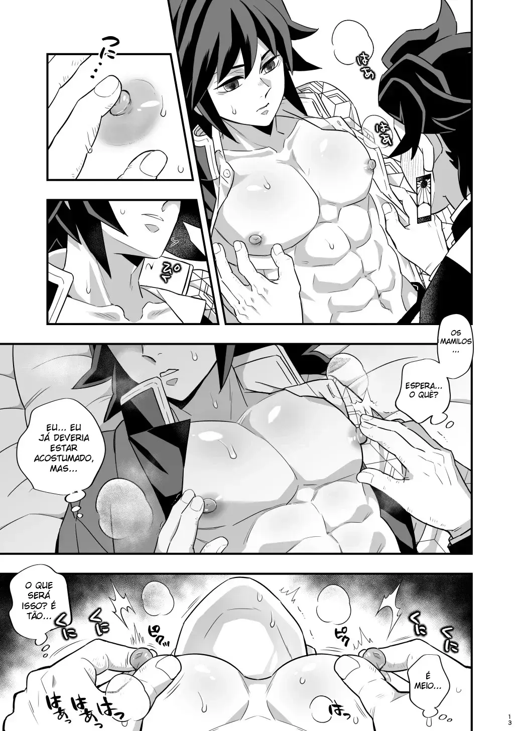 Arco do Castelo Infinito ~ Tanjiro x Giyu Hentai – Página 12