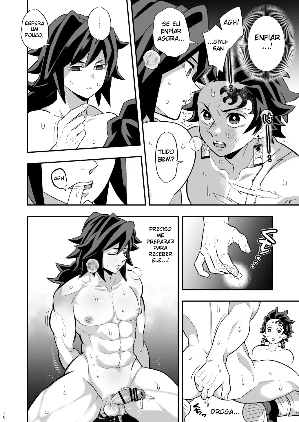 Arco do Castelo Infinito ~ Tanjiro x Giyu Hentai – Página 17