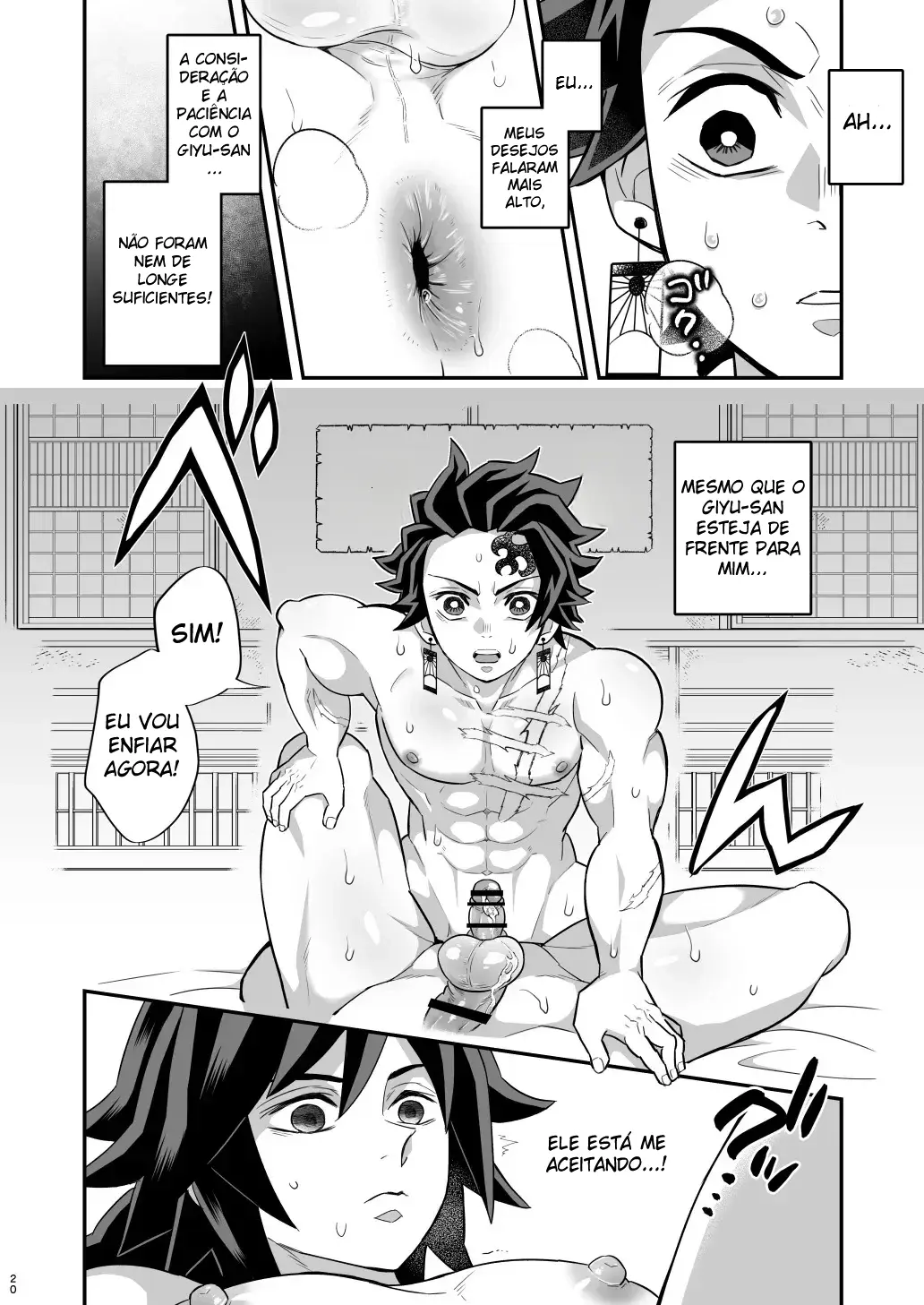 Arco do Castelo Infinito ~ Tanjiro x Giyu Hentai – Página 19