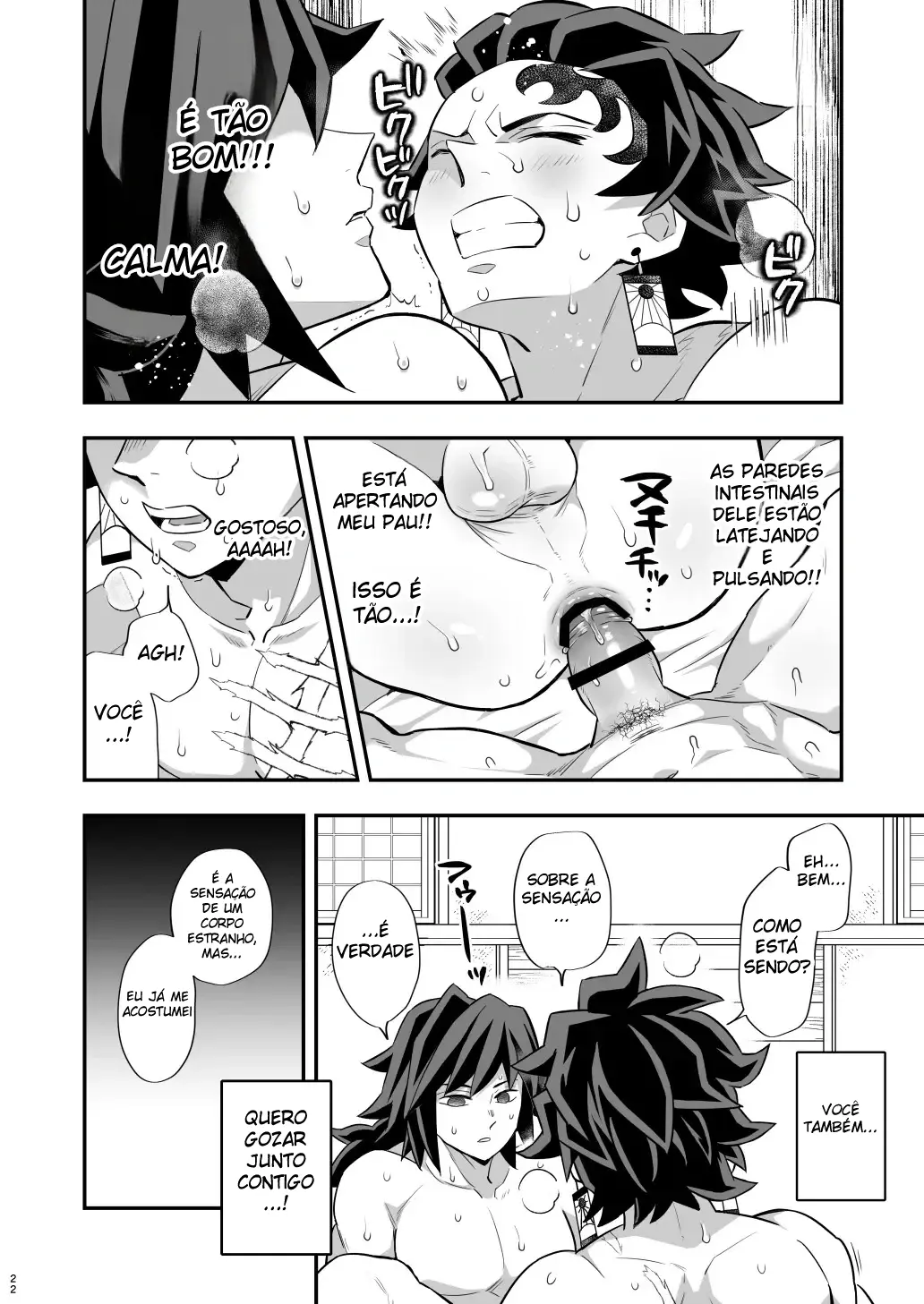 Arco do Castelo Infinito ~ Tanjiro x Giyu Hentai – Página 21