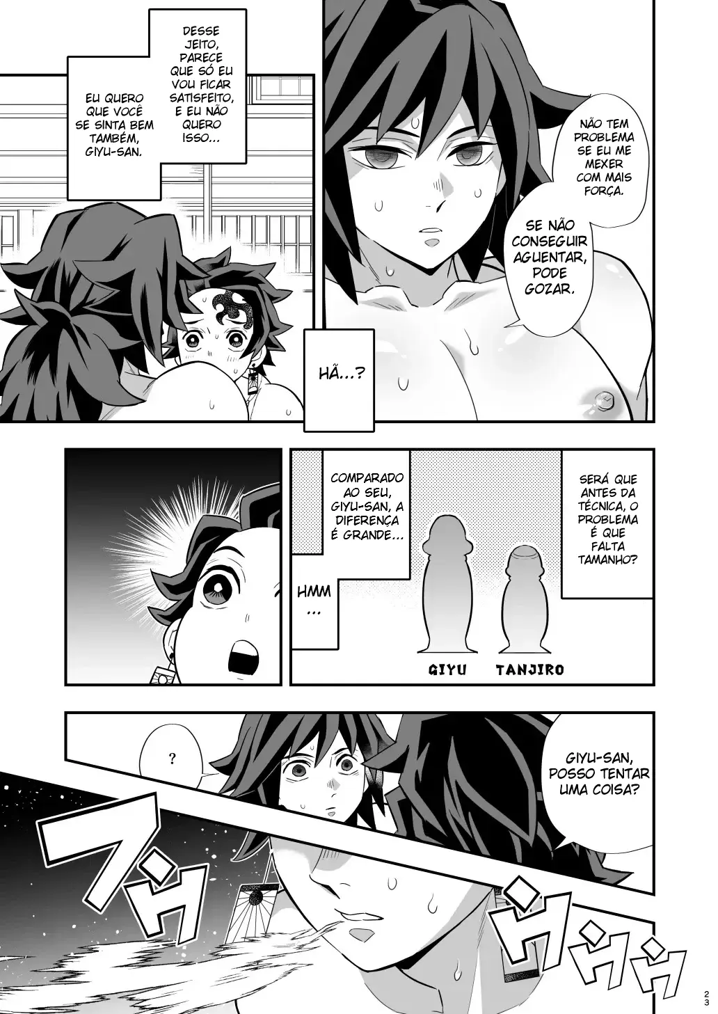 Arco do Castelo Infinito ~ Tanjiro x Giyu Hentai – Página 22