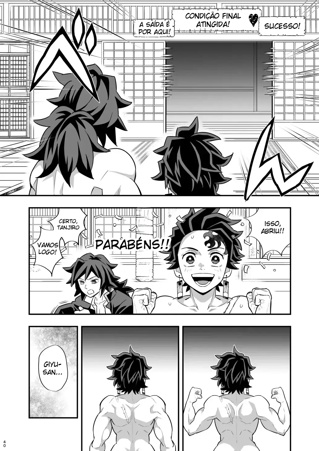 Arco do Castelo Infinito ~ Tanjiro x Giyu Hentai – Página 39