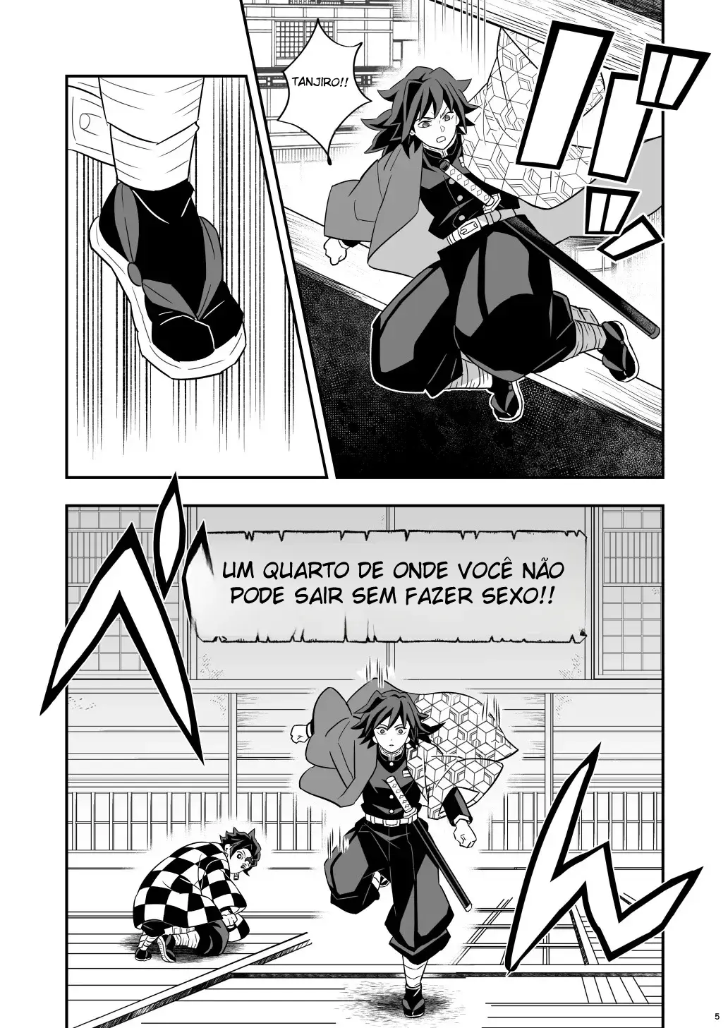 Arco do Castelo Infinito ~ Tanjiro x Giyu Hentai – Página 4