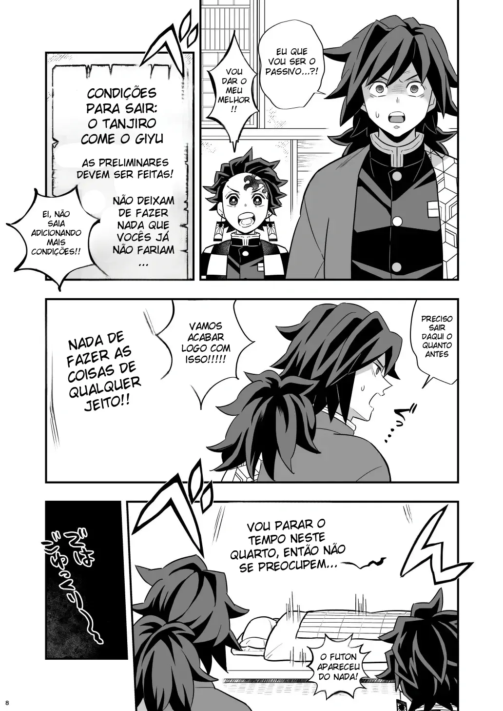 Arco do Castelo Infinito ~ Tanjiro x Giyu Hentai – Página 7