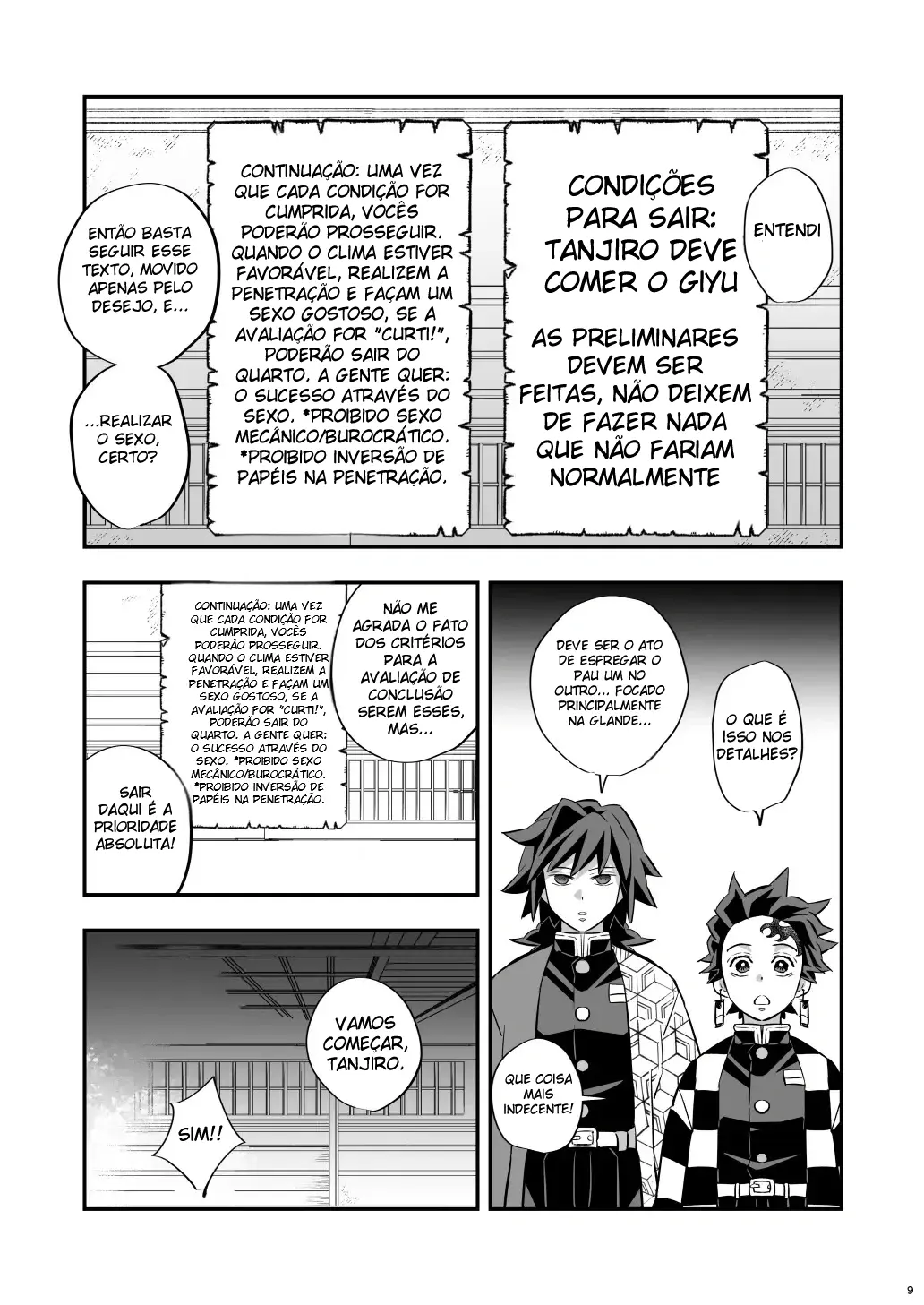 Arco do Castelo Infinito ~ Tanjiro x Giyu Hentai – Página 8