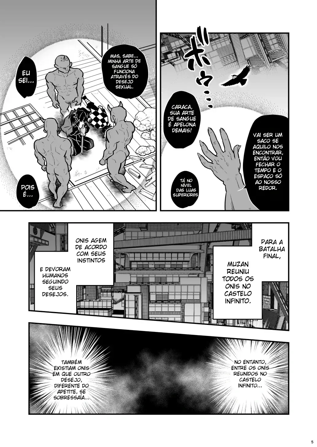 Arco dos Figurantes com Giyu no Castelo Infinito Hentai – Página 4
