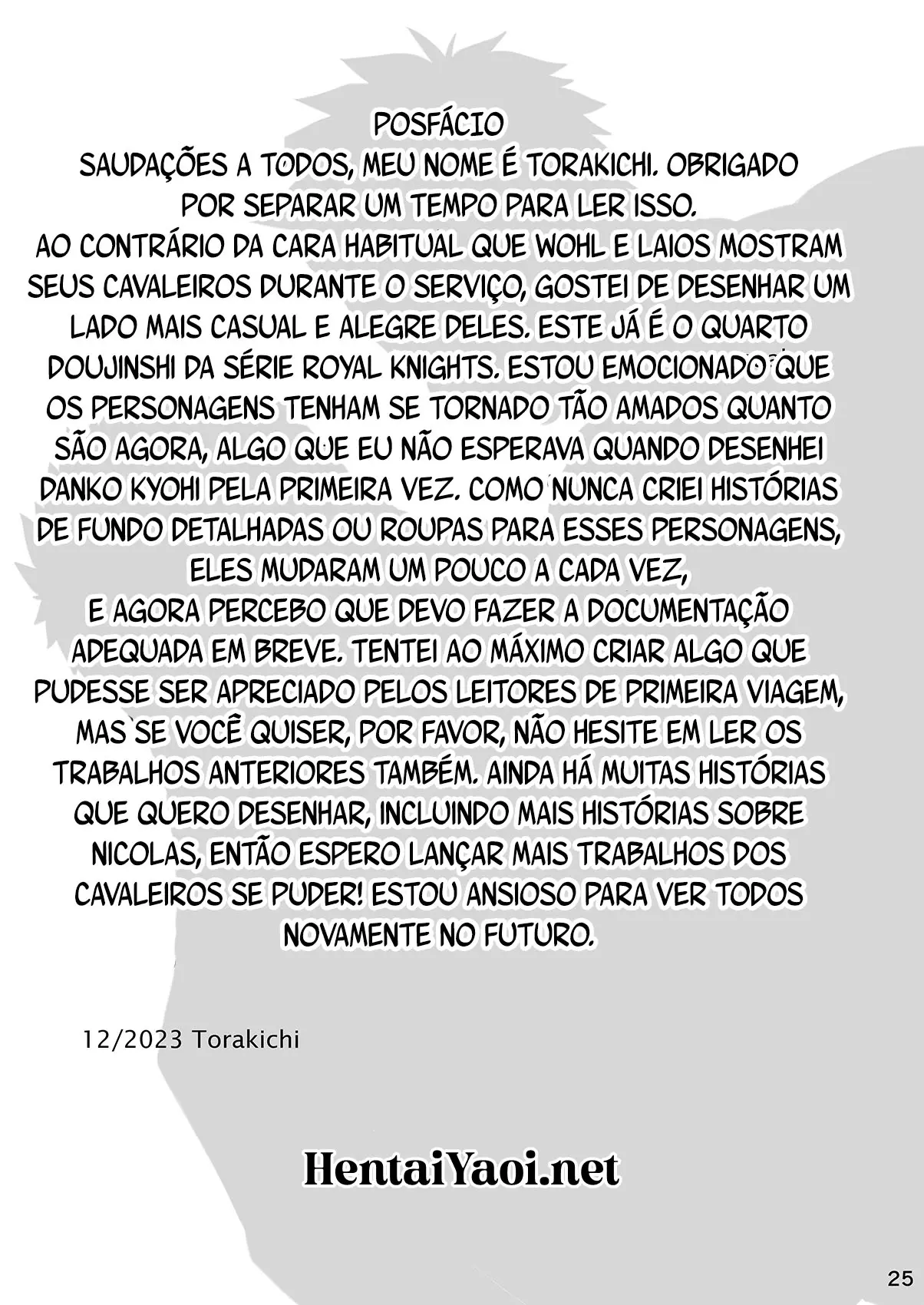 Boa Noite, Bom Cavaleiro Hentai – Página 24