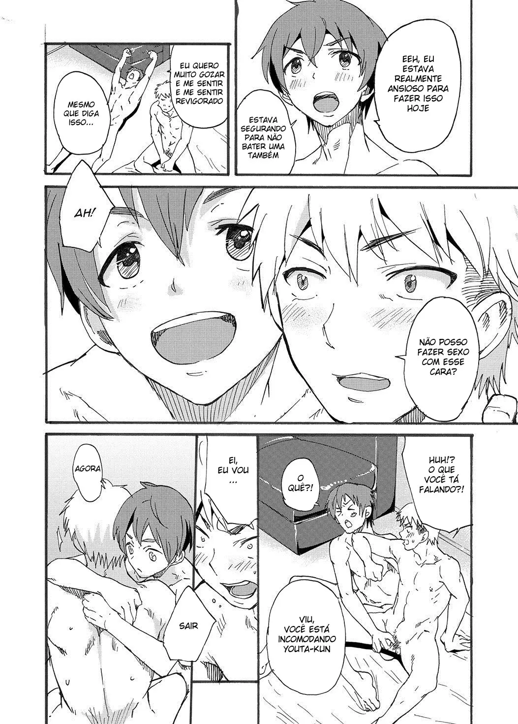 Chupei o Pau Virgem de um Modelo de Cuecas! Hentai – Página 17