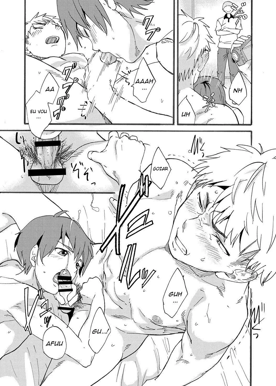 Chupei o Pau Virgem de um Modelo de Cuecas! Hentai – Página 20