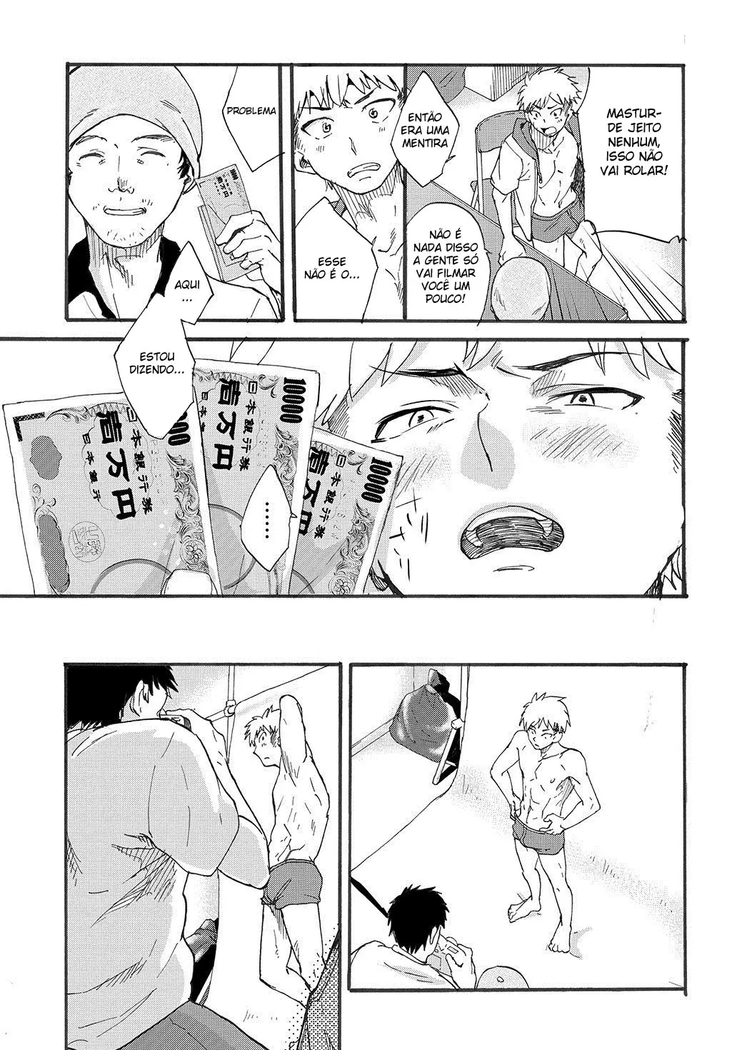 Chupei o Pau Virgem de um Modelo de Cuecas! Hentai – Página 6