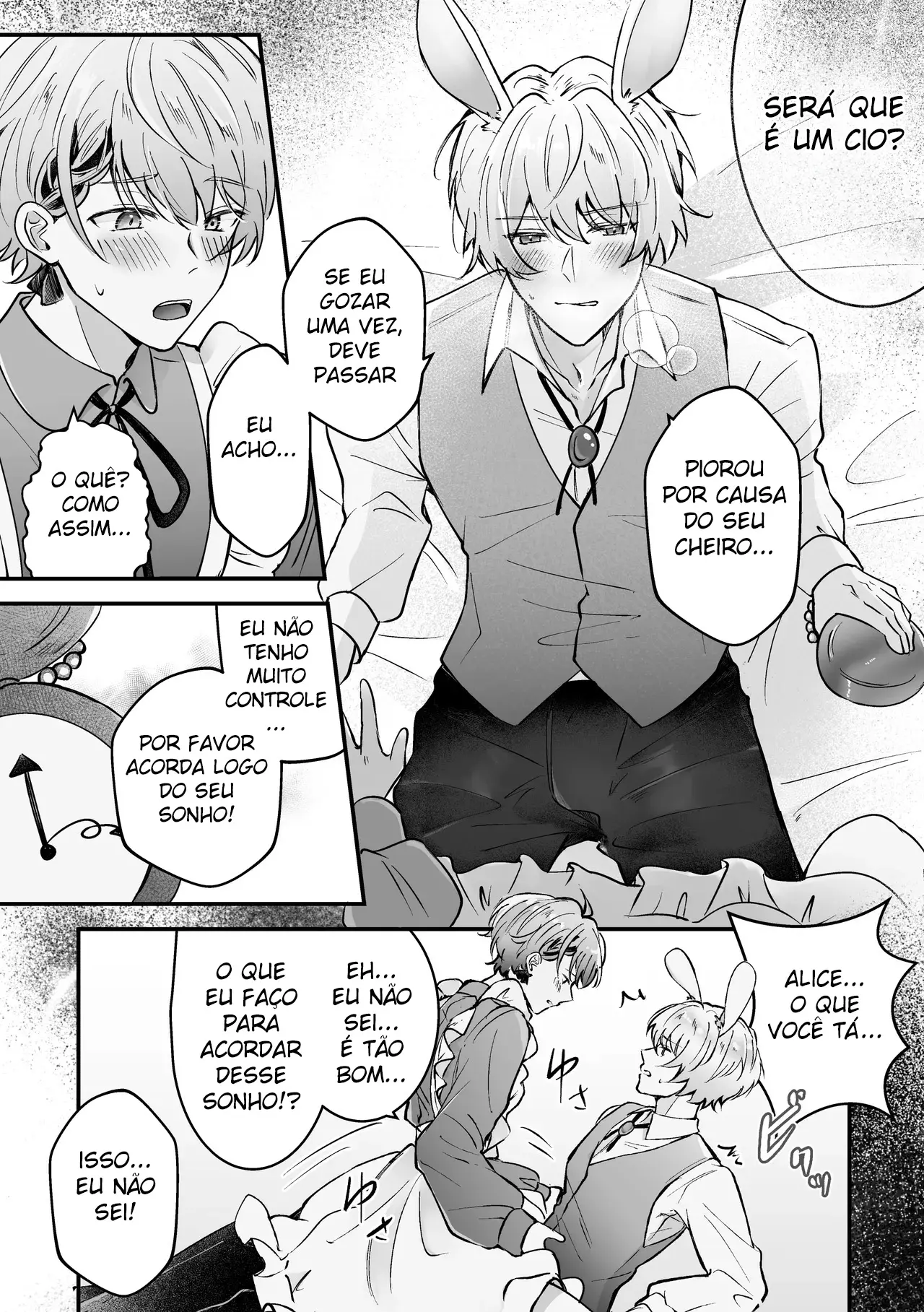 Coelhinho Branco no Cio ~ Sexo para Engravidar Com Alice no Mundo dos Sonhos Safados Hentai – Página 10