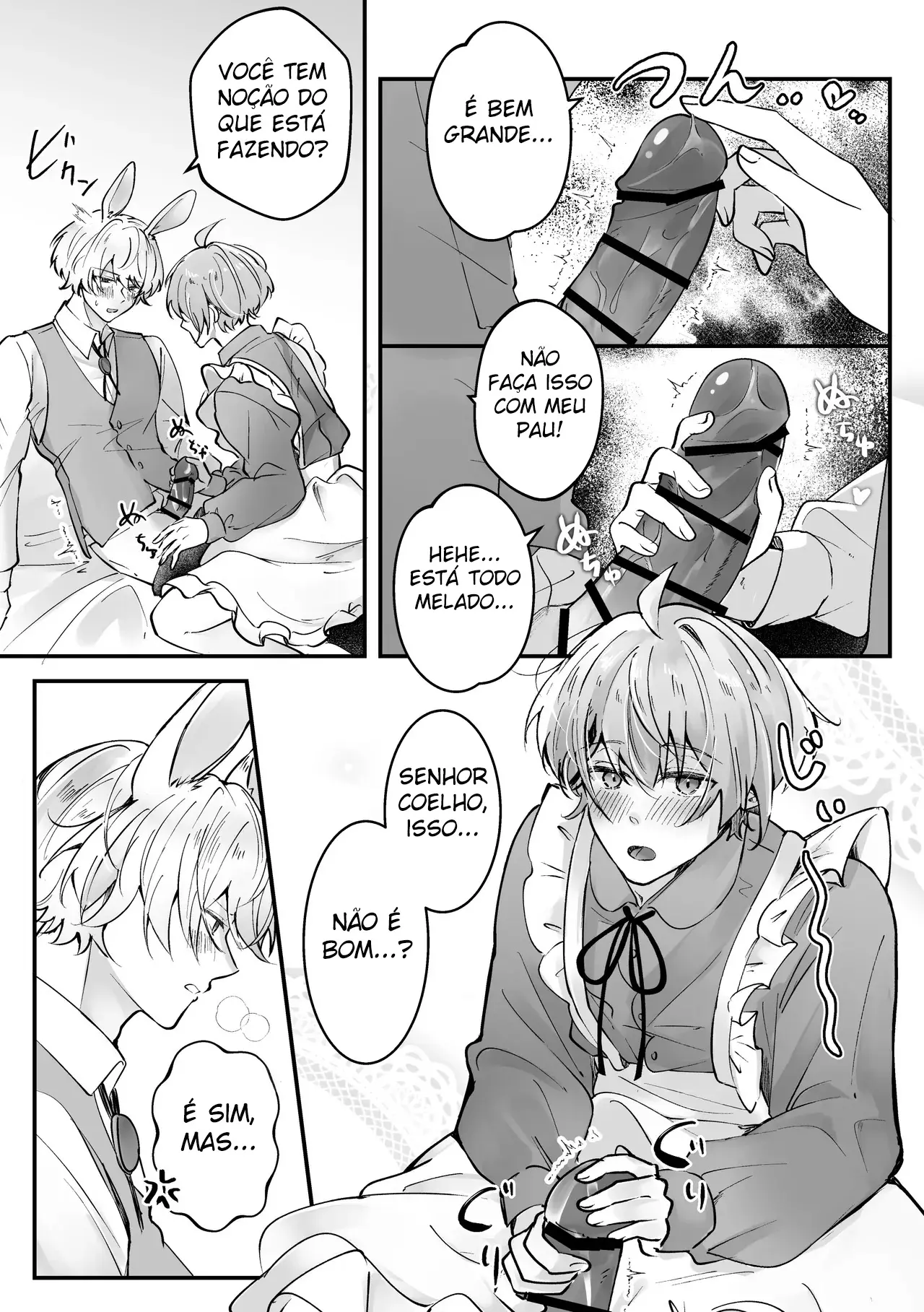 Coelhinho Branco no Cio ~ Sexo para Engravidar Com Alice no Mundo dos Sonhos Safados Hentai – Página 12