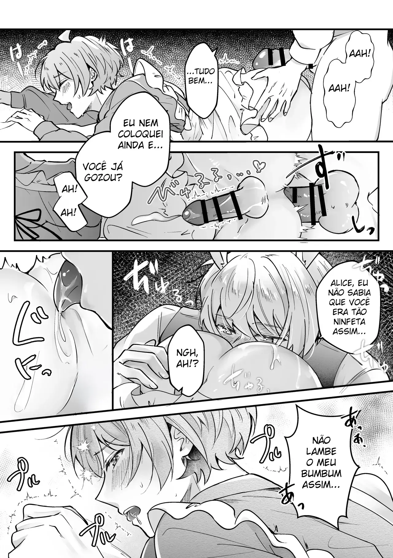 Coelhinho Branco no Cio ~ Sexo para Engravidar Com Alice no Mundo dos Sonhos Safados Hentai – Página 17