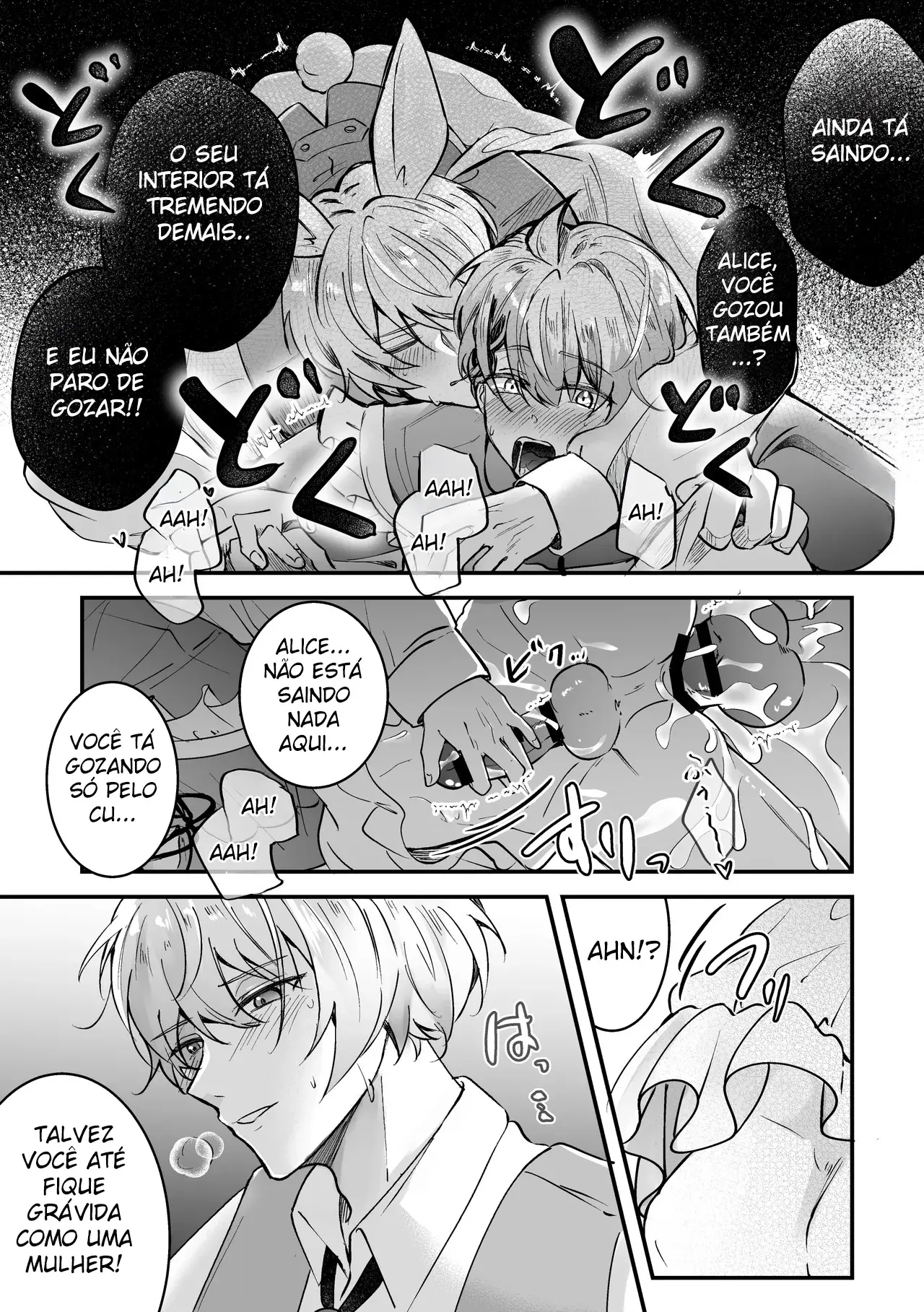 Coelhinho Branco no Cio ~ Sexo para Engravidar Com Alice no Mundo dos Sonhos Safados Hentai – Página 23