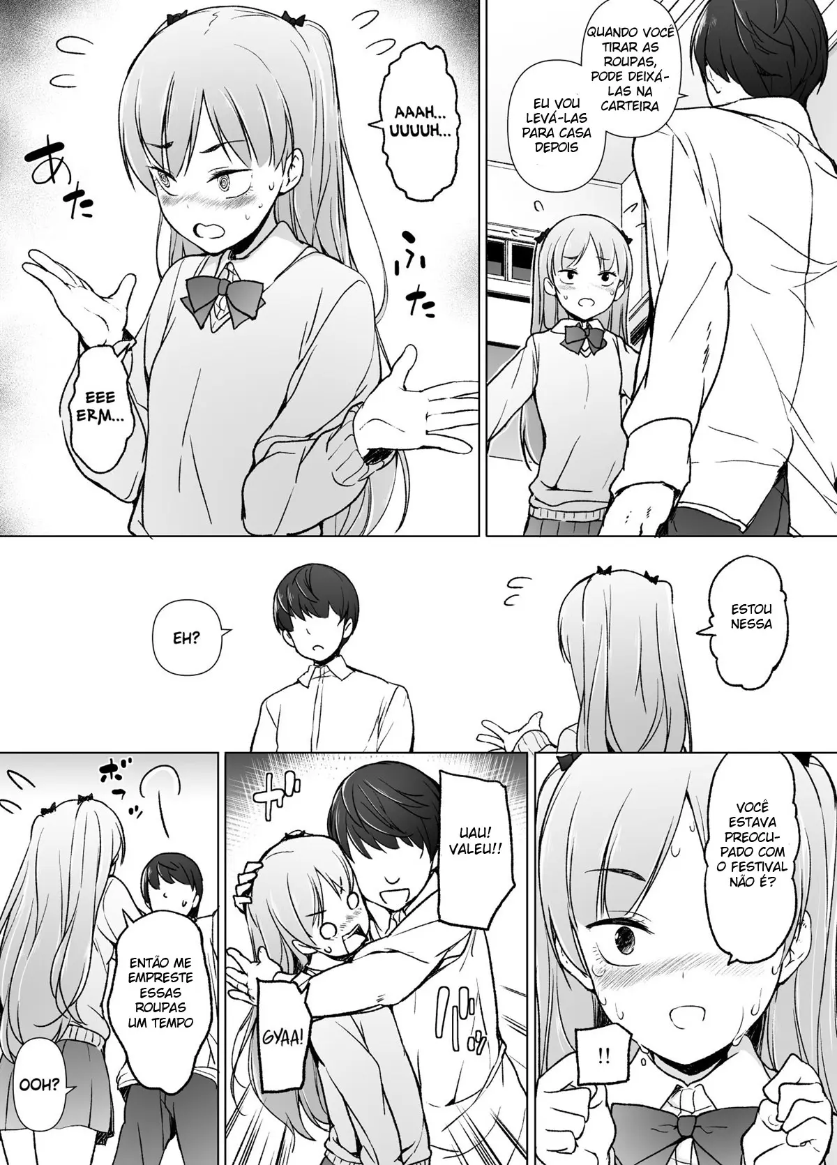 Danshikou no Kawaii Ko ga Josou Shita Hanashi Hentai – Página 14