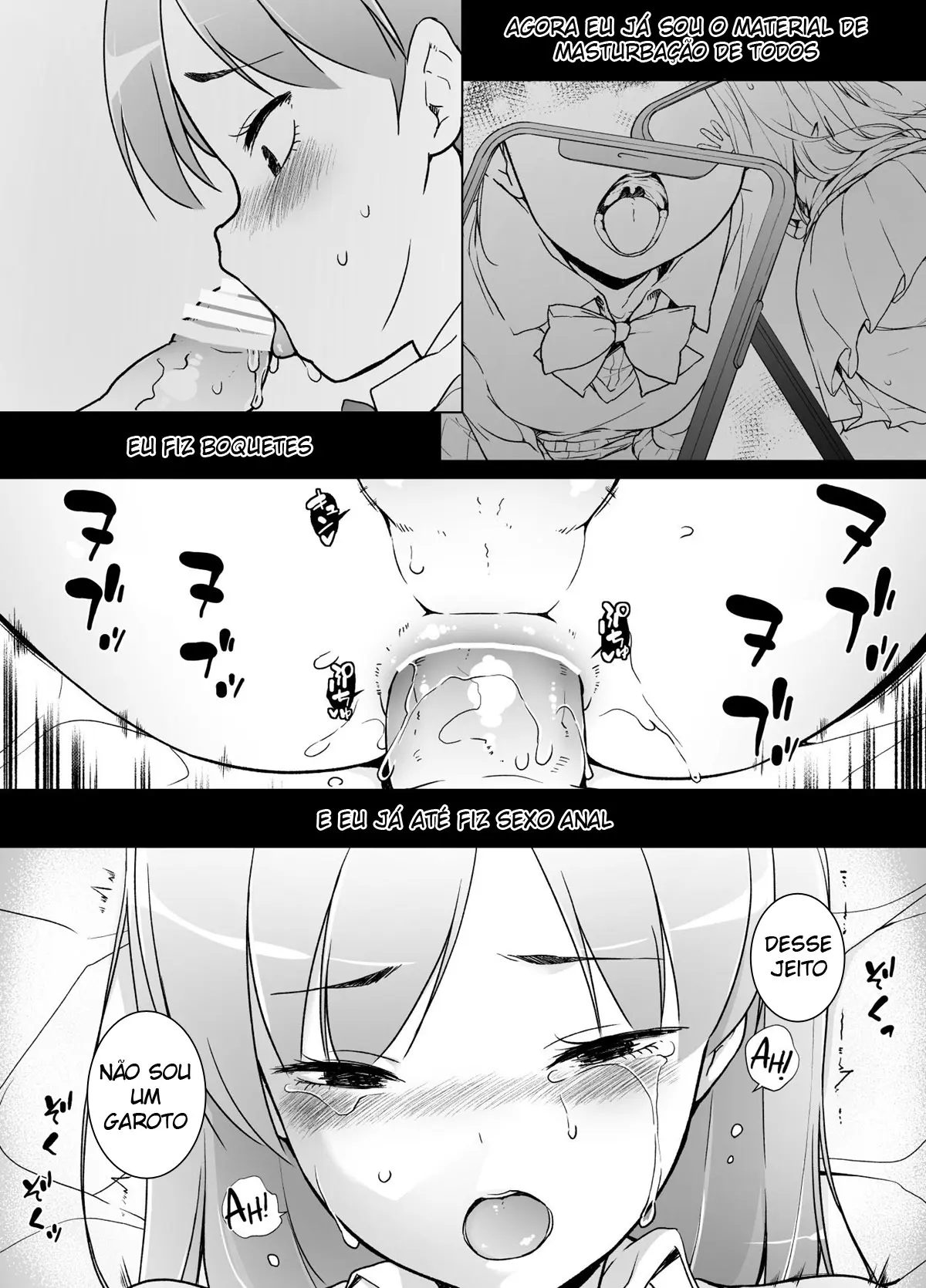 Danshikou no Kawaii Ko ga Josou Shita Hanashi Hentai – Página 31