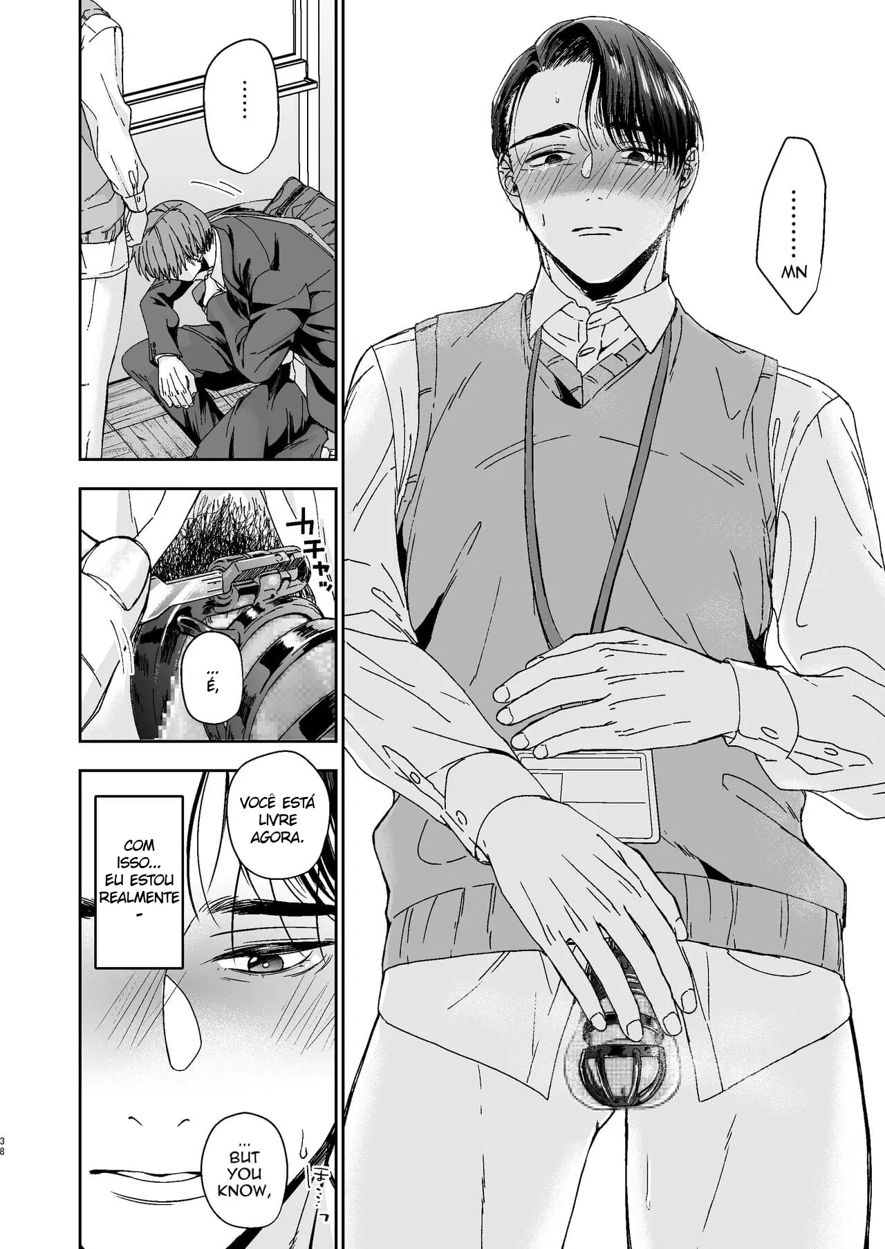 De Jeito Nenhum um Professor Playboy Como Eu Poderia Ser Sexualmente Disciplinado e Corrompido Até Virar uma Vadia por um Aluno! Hentai – Página 37