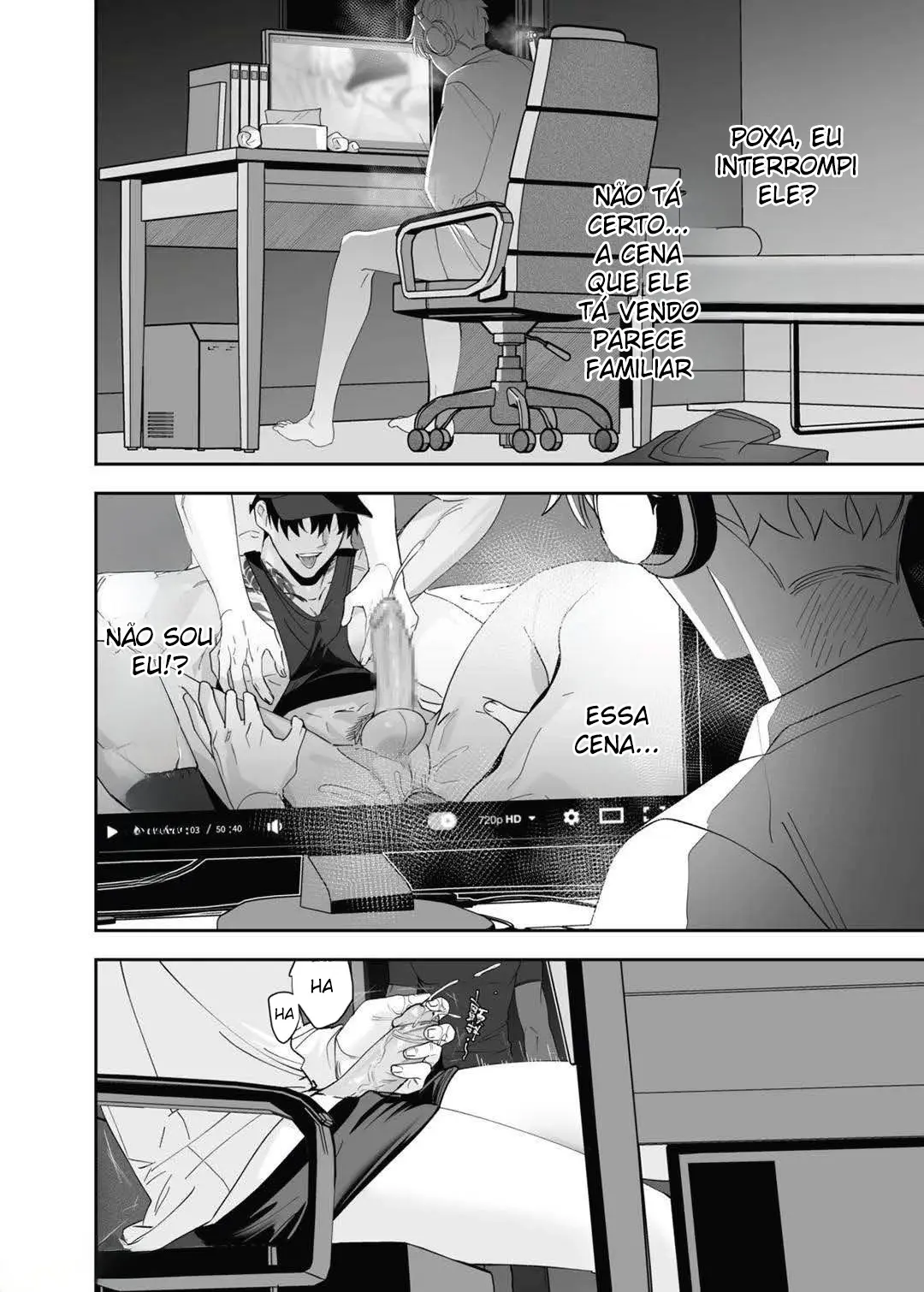 Descobriram Que Sou Gay e Acabei Sendo Comido Pelo Irmão Mais Novo do Meu Amigo Hentai – Página 11