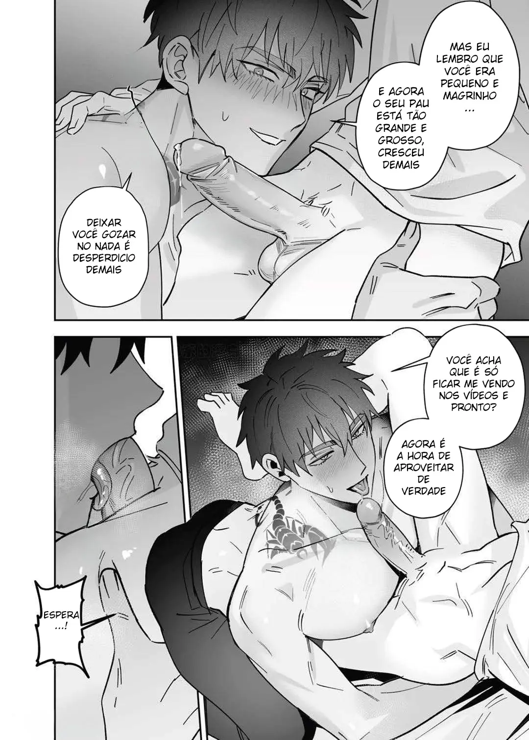 Descobriram Que Sou Gay e Acabei Sendo Comido Pelo Irmão Mais Novo do Meu Amigo Hentai – Página 21