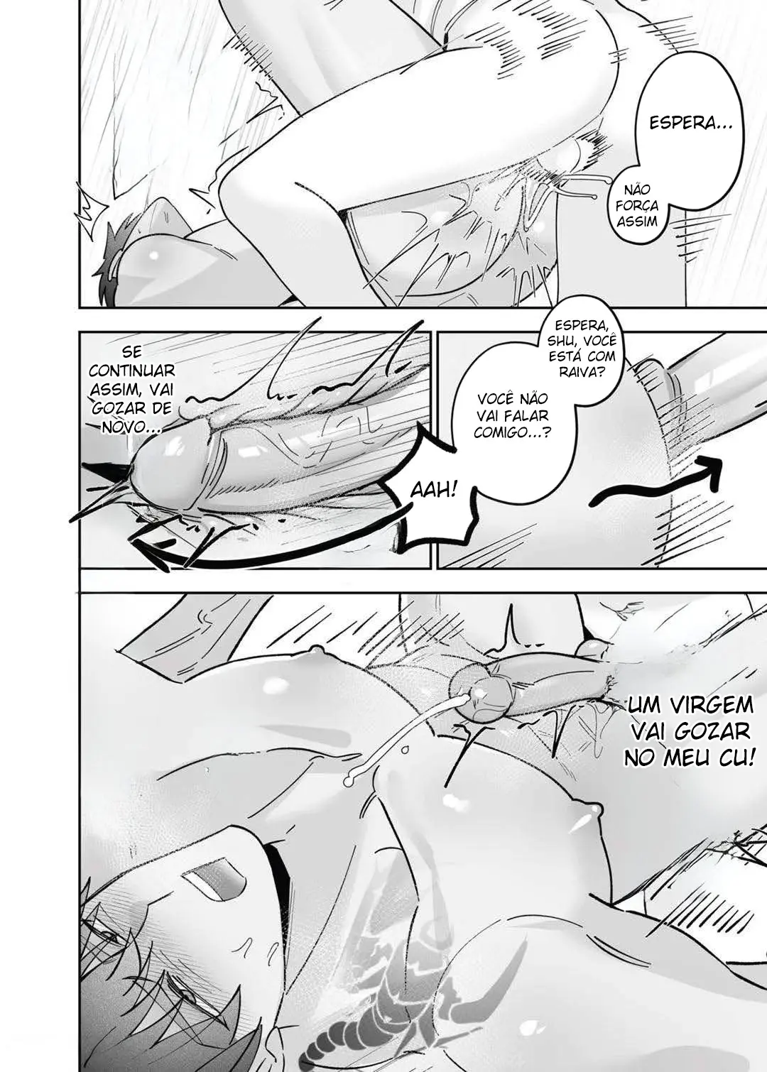 Descobriram Que Sou Gay e Acabei Sendo Comido Pelo Irmão Mais Novo do Meu Amigo Hentai – Página 31