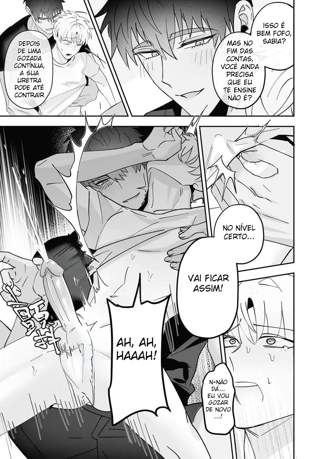 Descobriram Que Sou Gay e Acabei Sendo Comido Pelo Irmão Mais Novo do Meu Amigo Hentai – Página 42