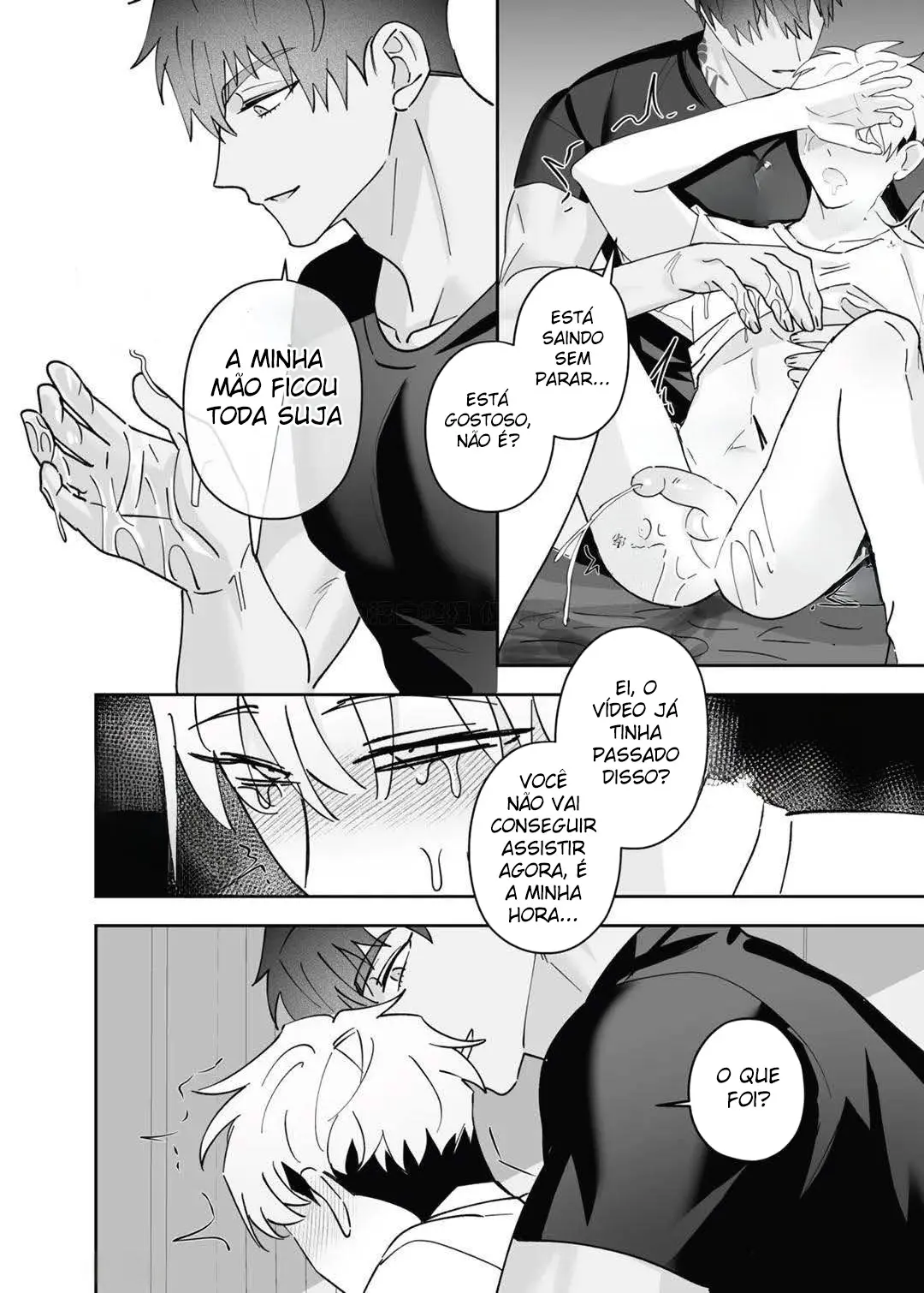 Descobriram Que Sou Gay e Acabei Sendo Comido Pelo Irmão Mais Novo do Meu Amigo Hentai – Página 43