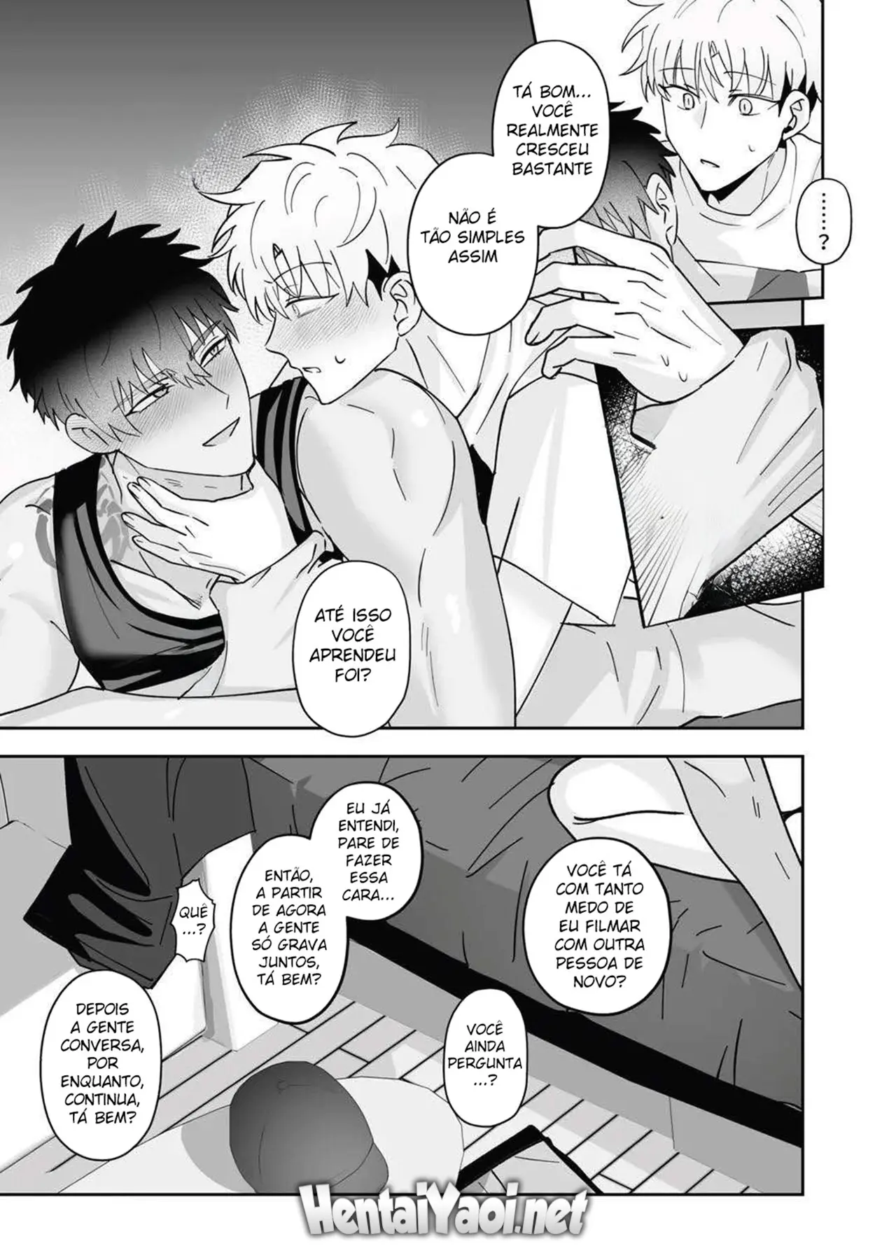 Descobriram Que Sou Gay e Acabei Sendo Comido Pelo Irmão Mais Novo do Meu Amigo Hentai – Página 52
