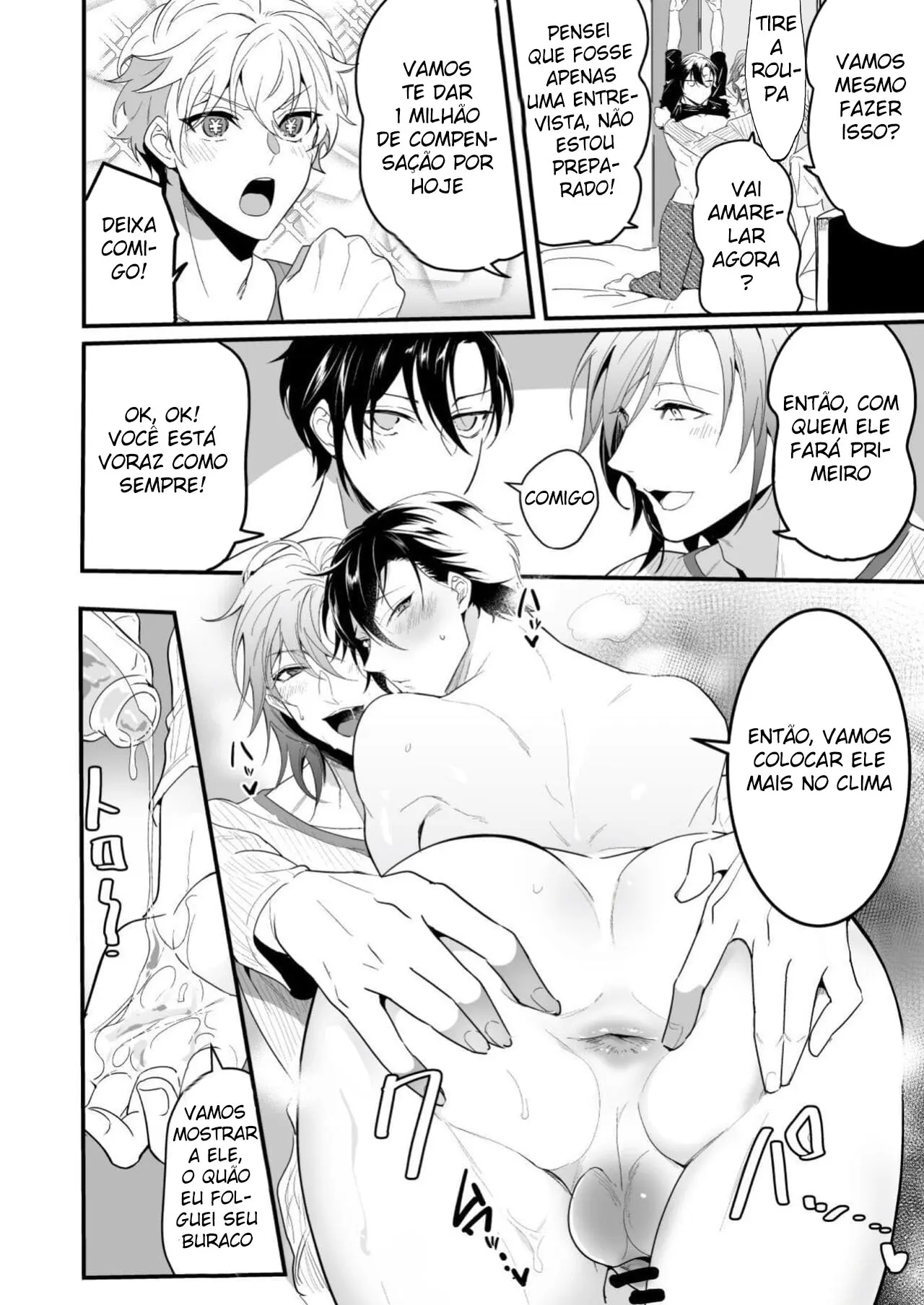 Dois Caras Safados Sugaram Minha Porra Hentai – Página 12