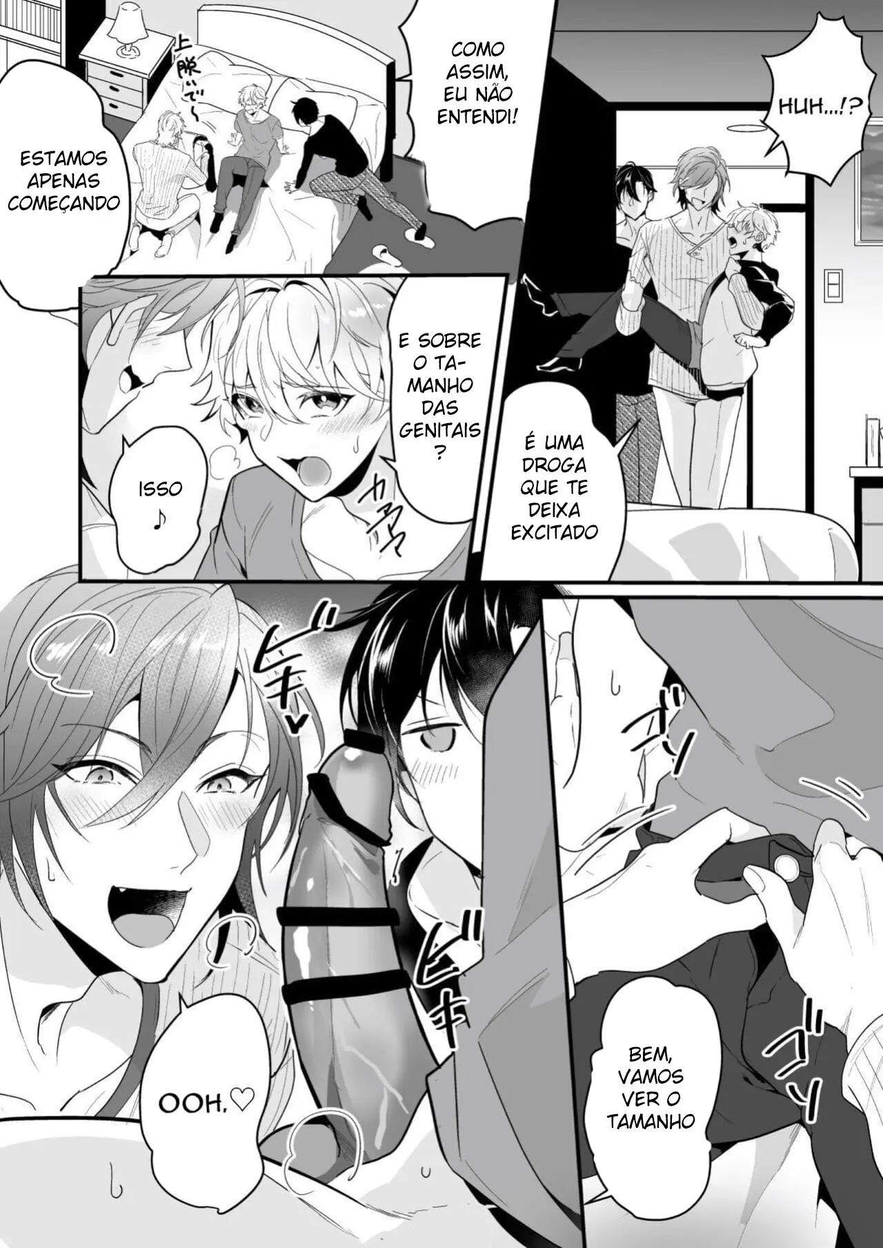 Dois Caras Safados Sugaram Minha Porra Hentai – Página 8