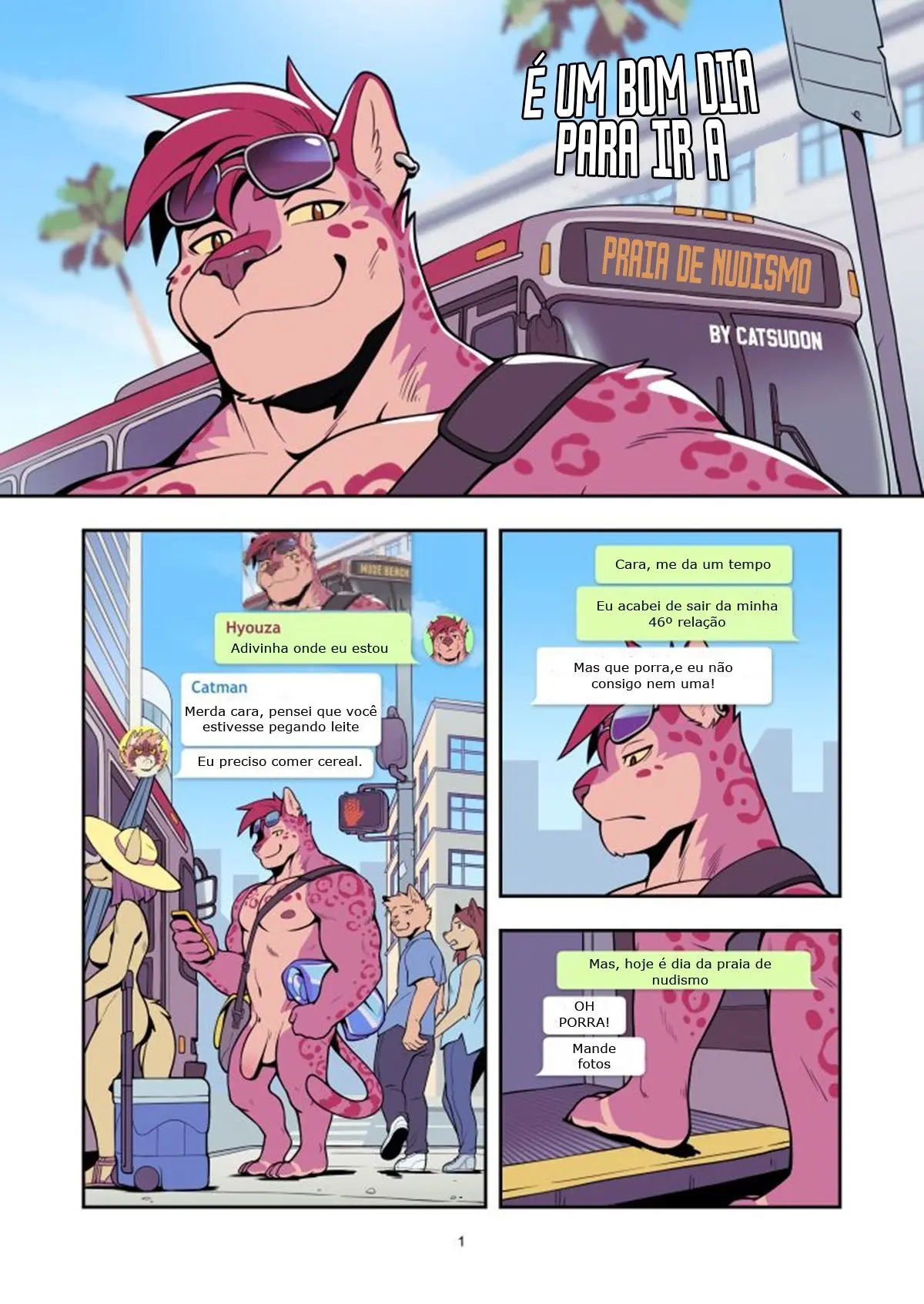 É um Bom Dia para ir a Praia de Nudismo Hentai – Página 2