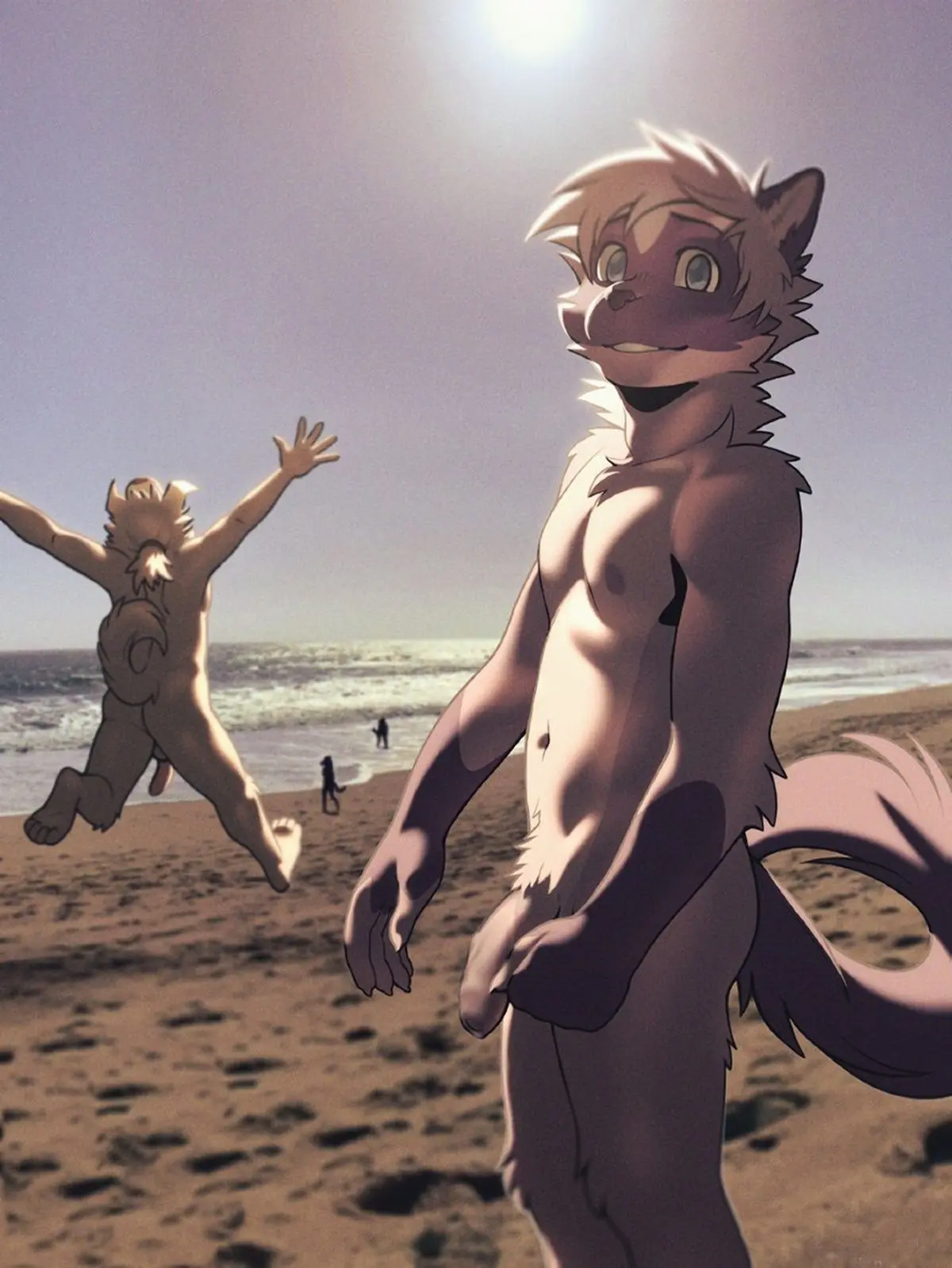 É um Bom Dia para ir a Praia de Nudismo Hentai – Página 33