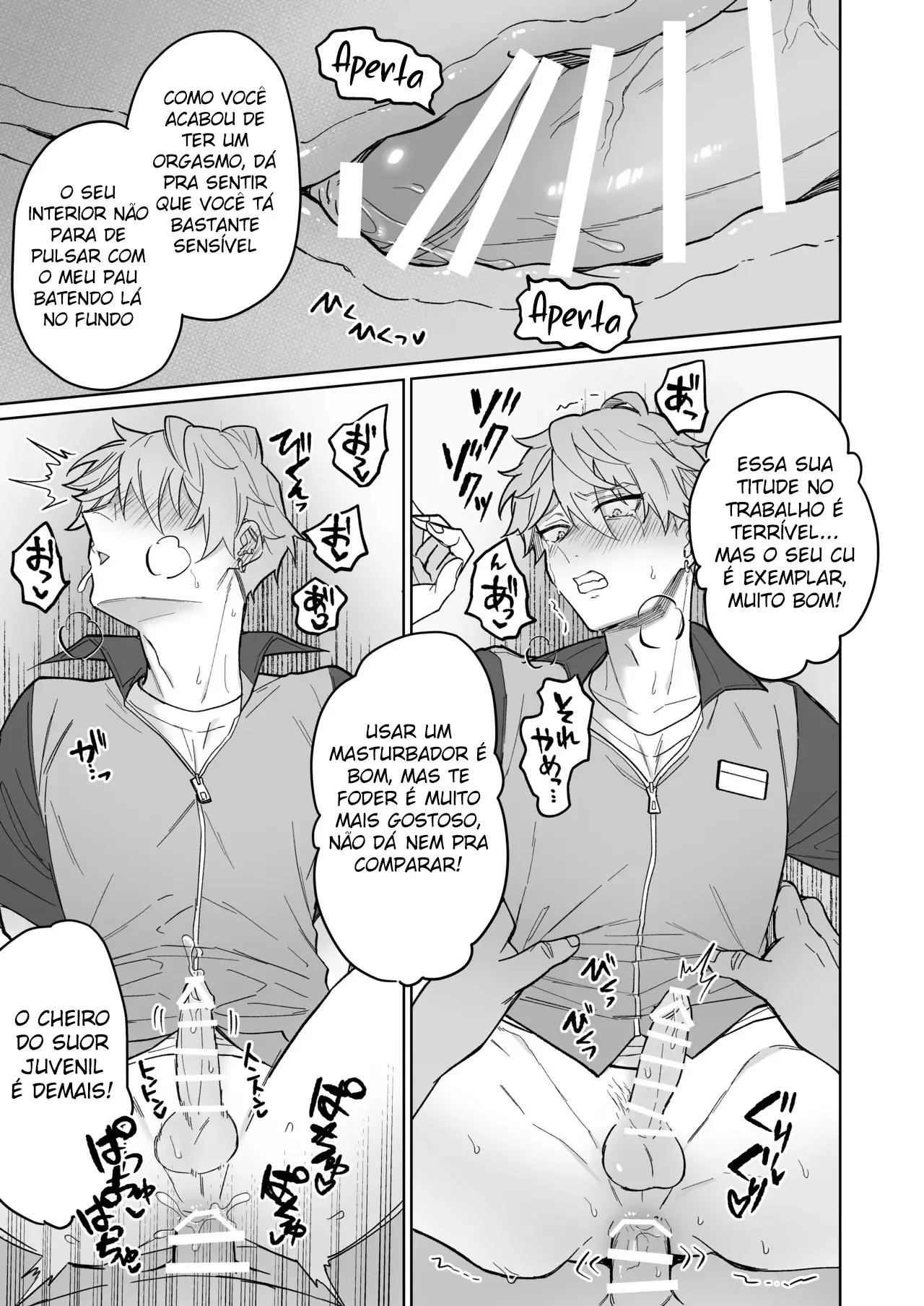 Educação Rigorosa do Funcionário Atrevido Com Um Onahole Mágico!! Hentai – Página 26