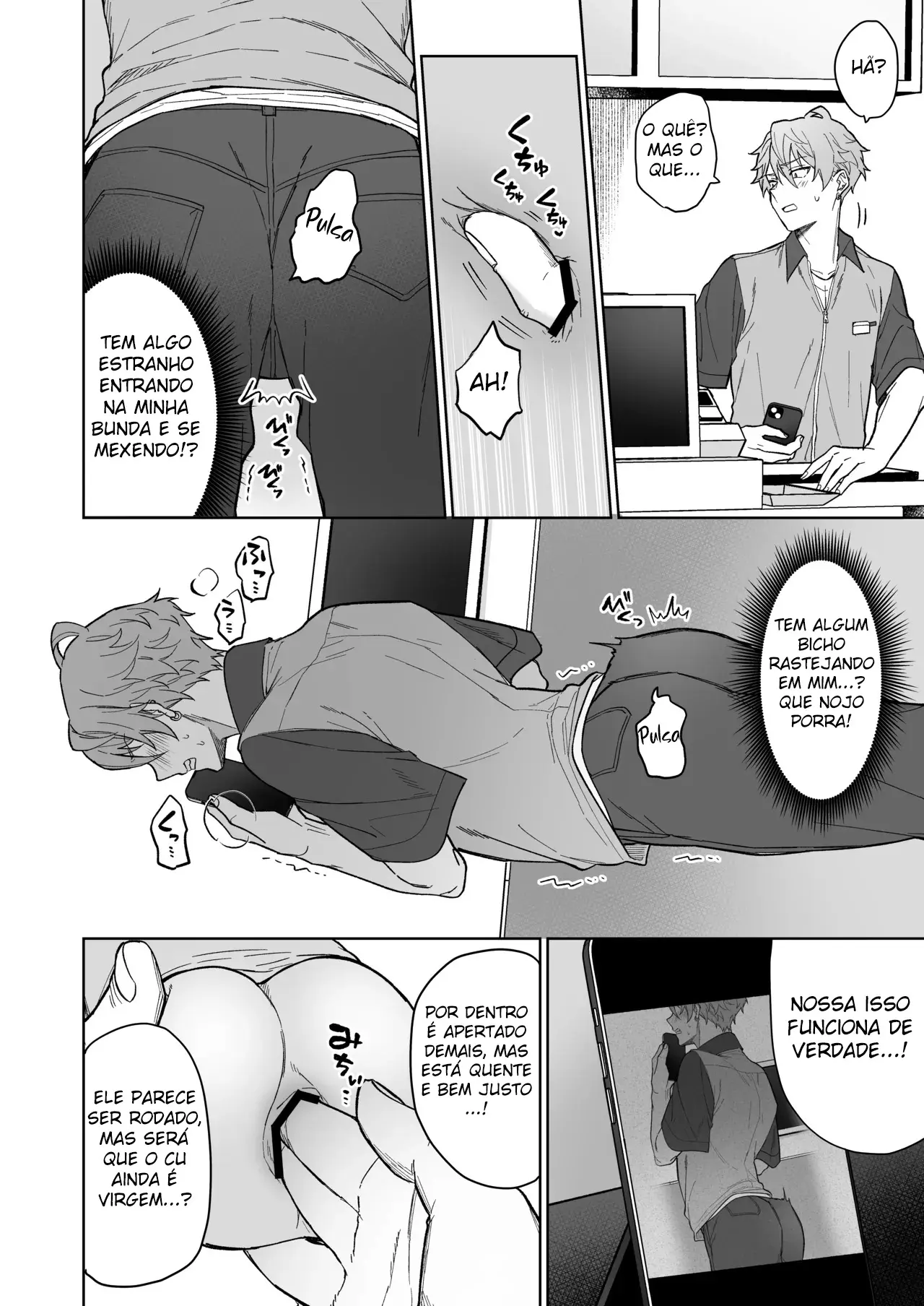 Educação Rigorosa do Funcionário Atrevido Com Um Onahole Mágico!! Hentai – Página 5