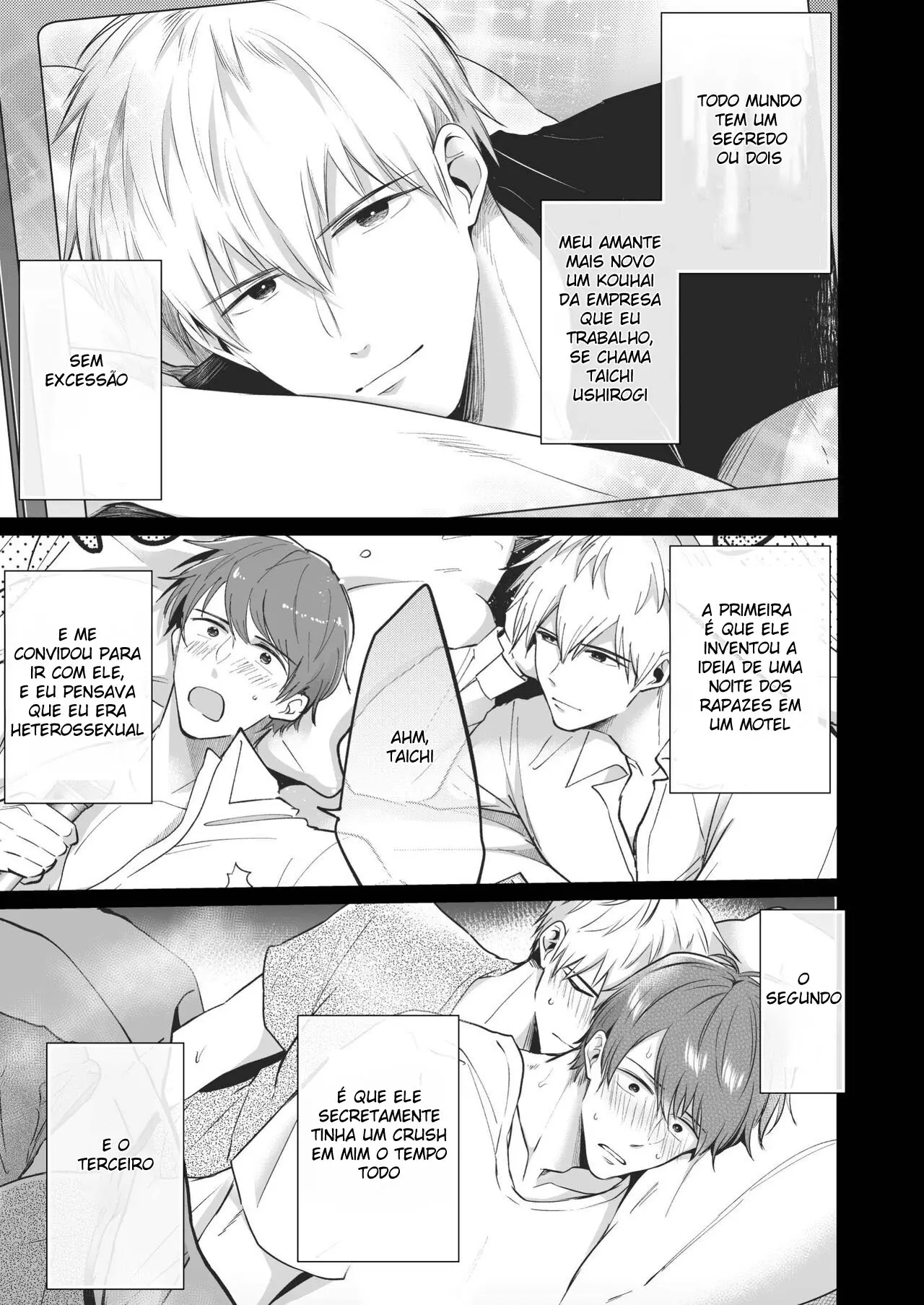 Encontro de Homens Assalariados Em Um Motel 5 – O Novato Quer Provocar Seu Senpai Hentai – Página 4