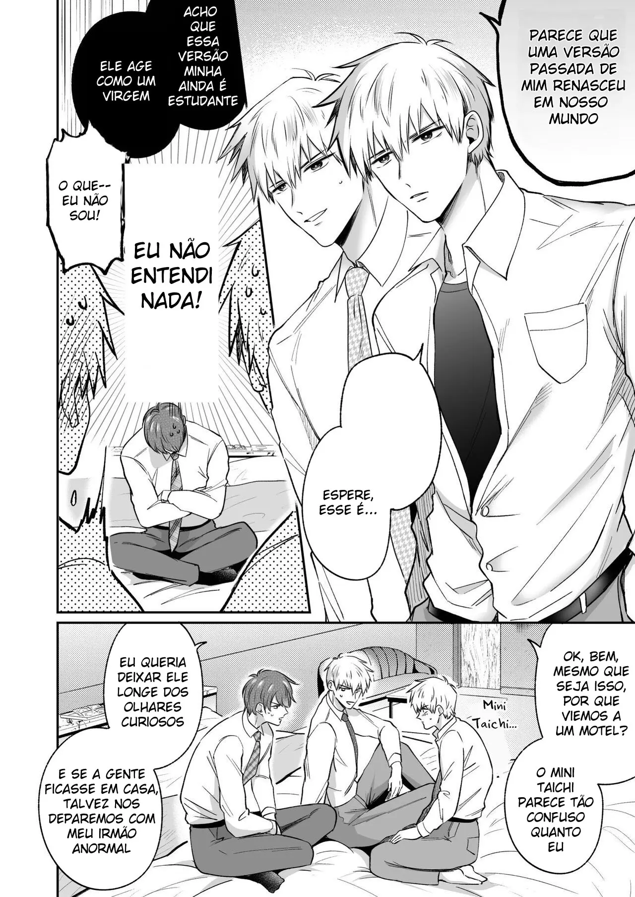 Encontro de Homens Assalariados Em Um Motel 8 ~ Garoto Universitário Levando Dupla Penetração Em Um Novo Mundo ~ Hentai – Página 13