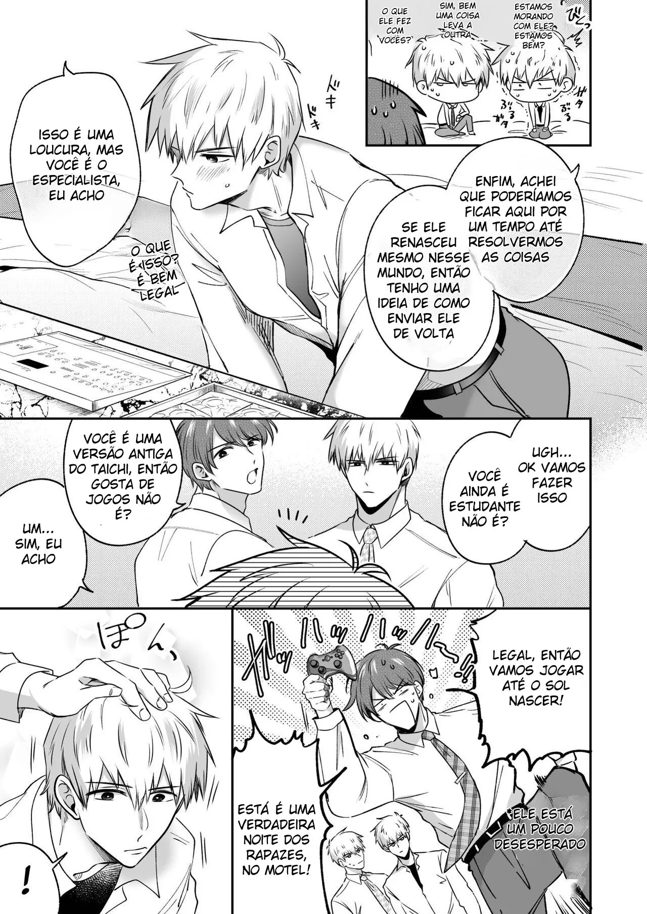 Encontro de Homens Assalariados Em Um Motel 8 ~ Garoto Universitário Levando Dupla Penetração Em Um Novo Mundo ~ Hentai – Página 14