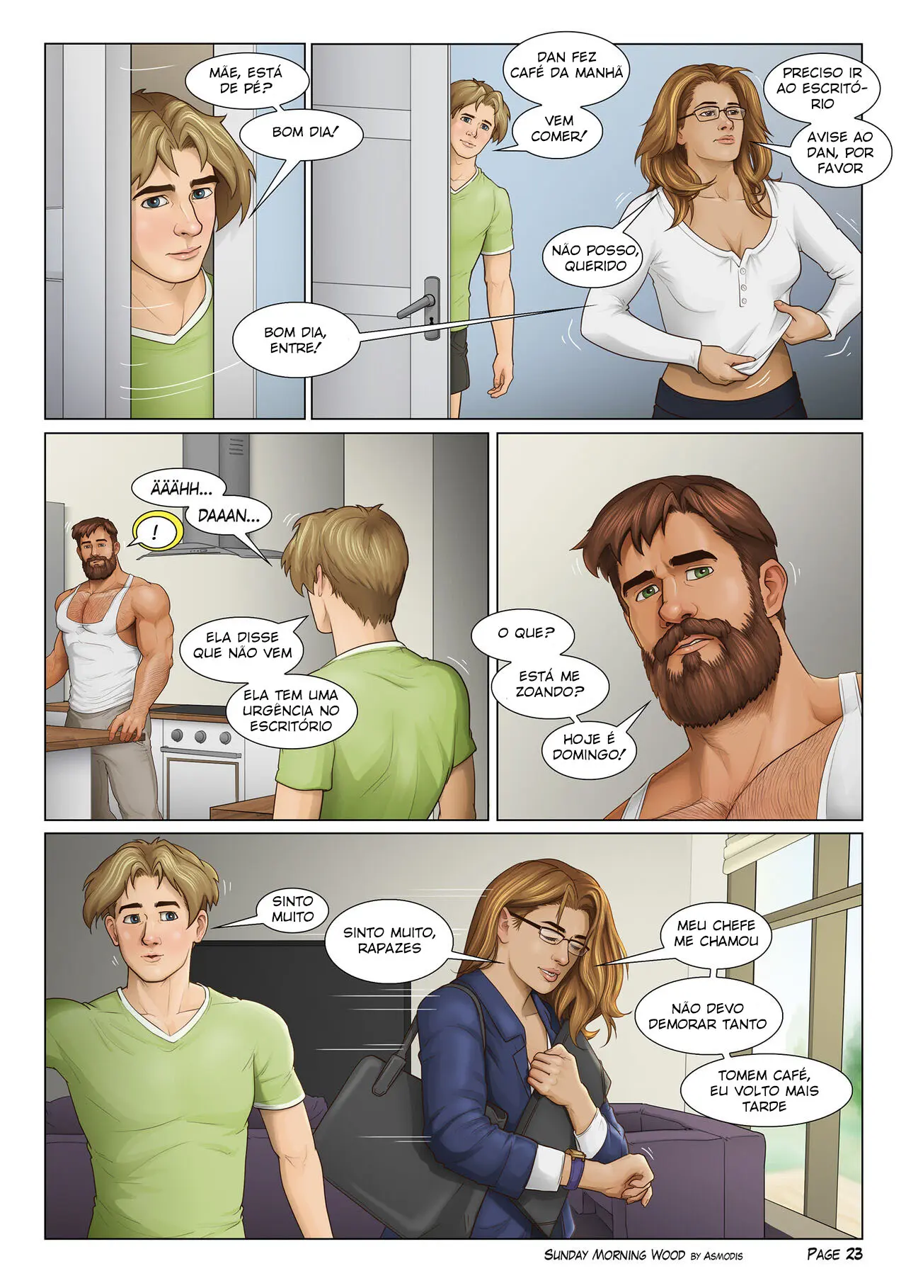 Ereção Matinal de Domingo Hentai – Página 24