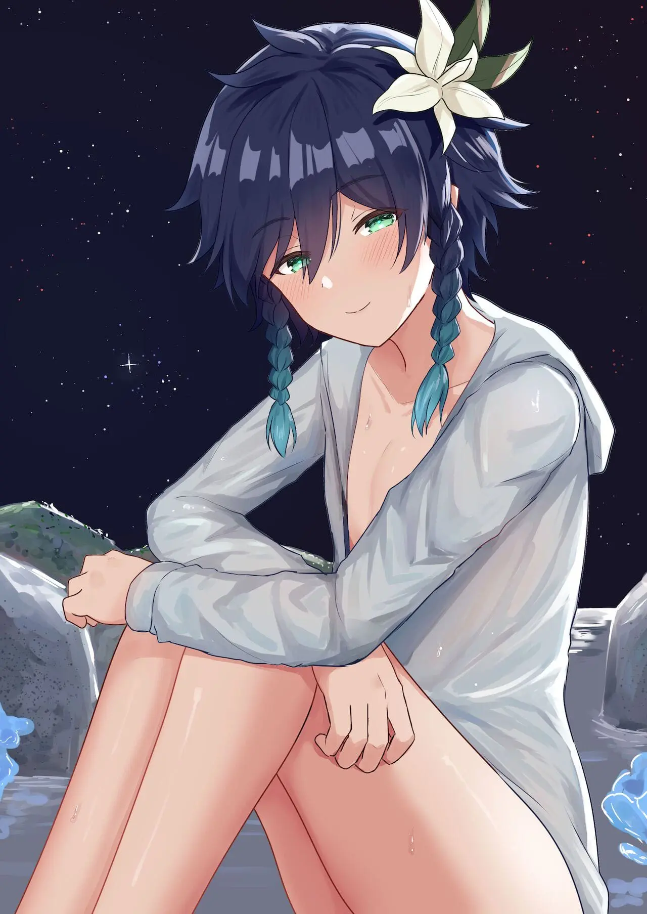 Escrevendo Poesia na Praia Hentai – Página 1