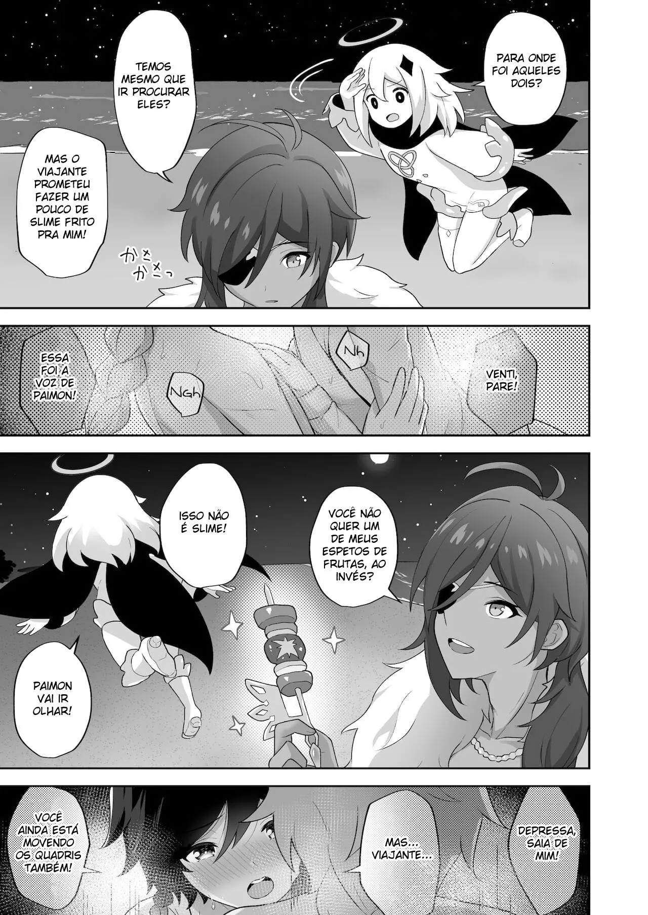 Escrevendo Poesia na Praia Hentai – Página 28