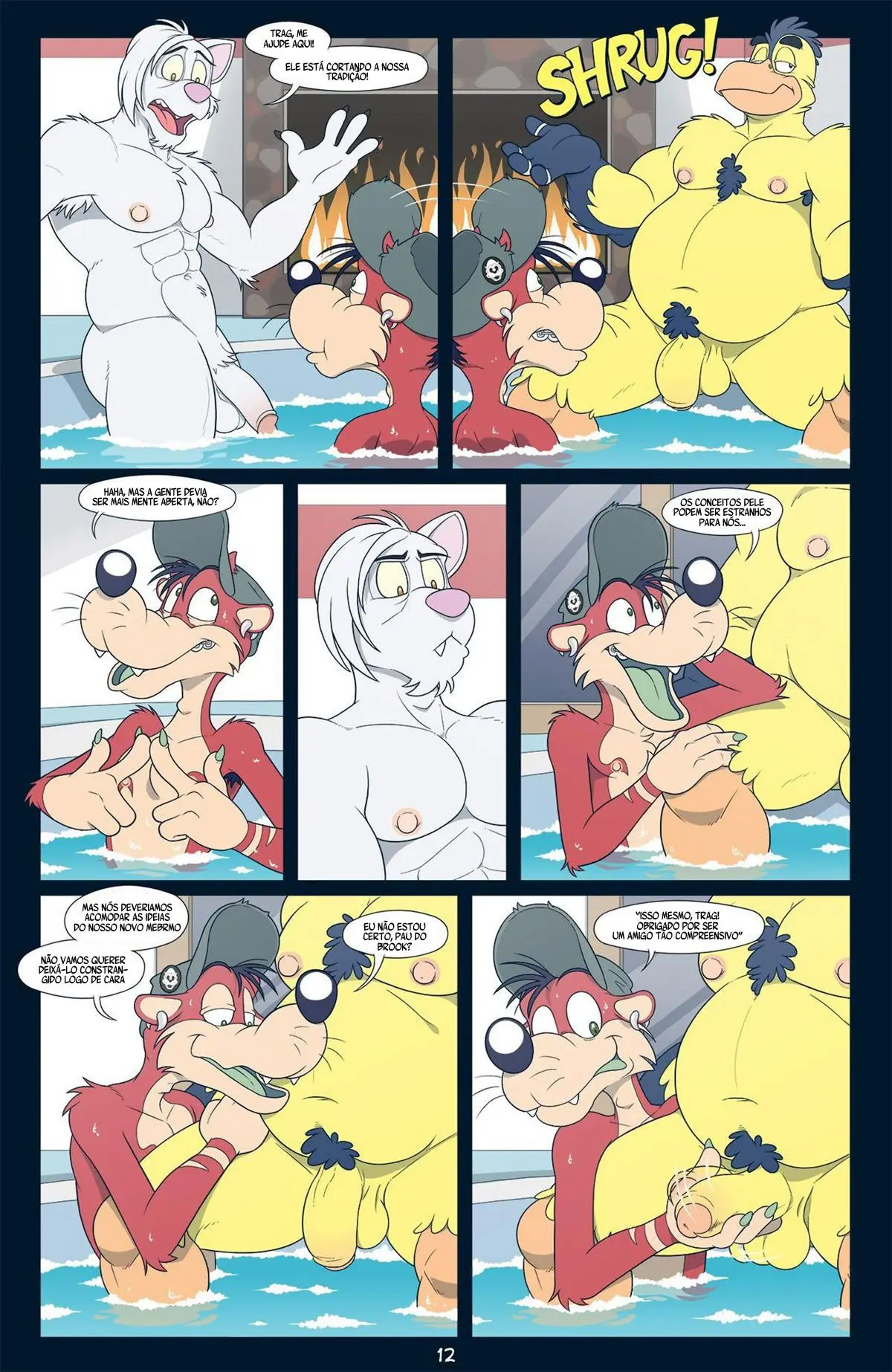 Festa Nua da Banheira Quente! Hentai – Página 12