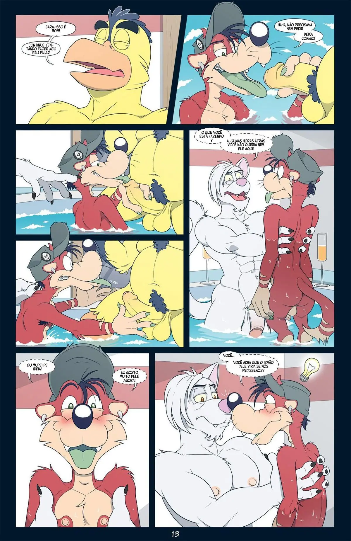 Festa Nua da Banheira Quente! Hentai – Página 13