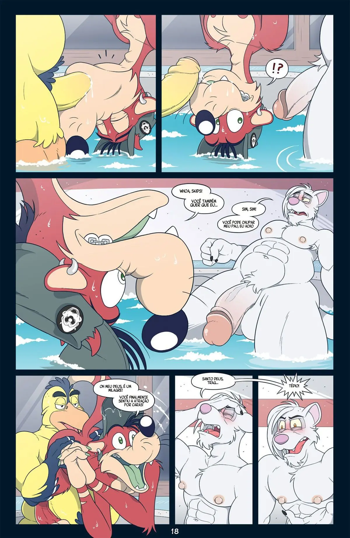 Festa Nua da Banheira Quente! Hentai – Página 18